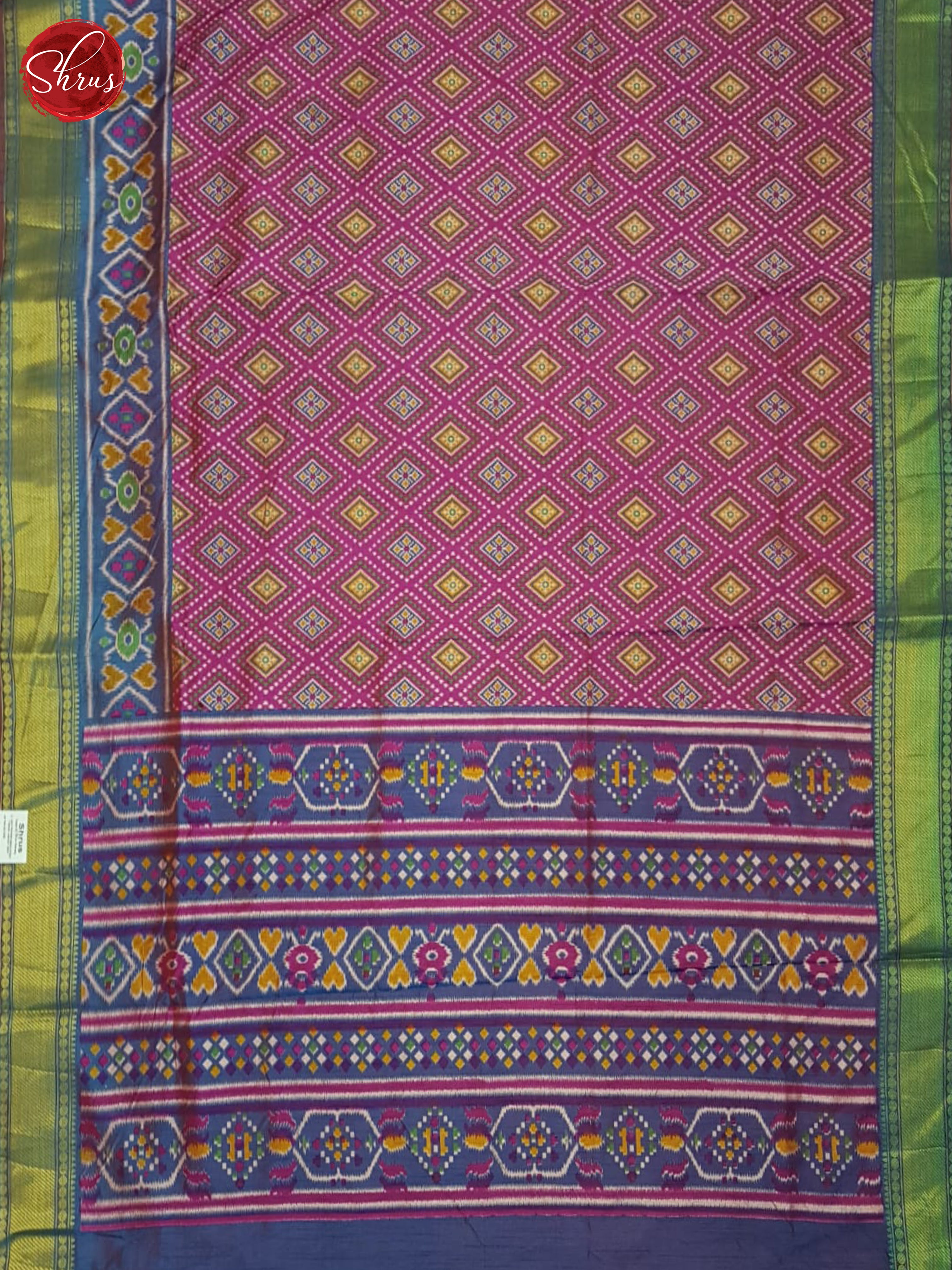 Pink & Purple - Semi Patola Saree - Shop on ShrusEternity.com