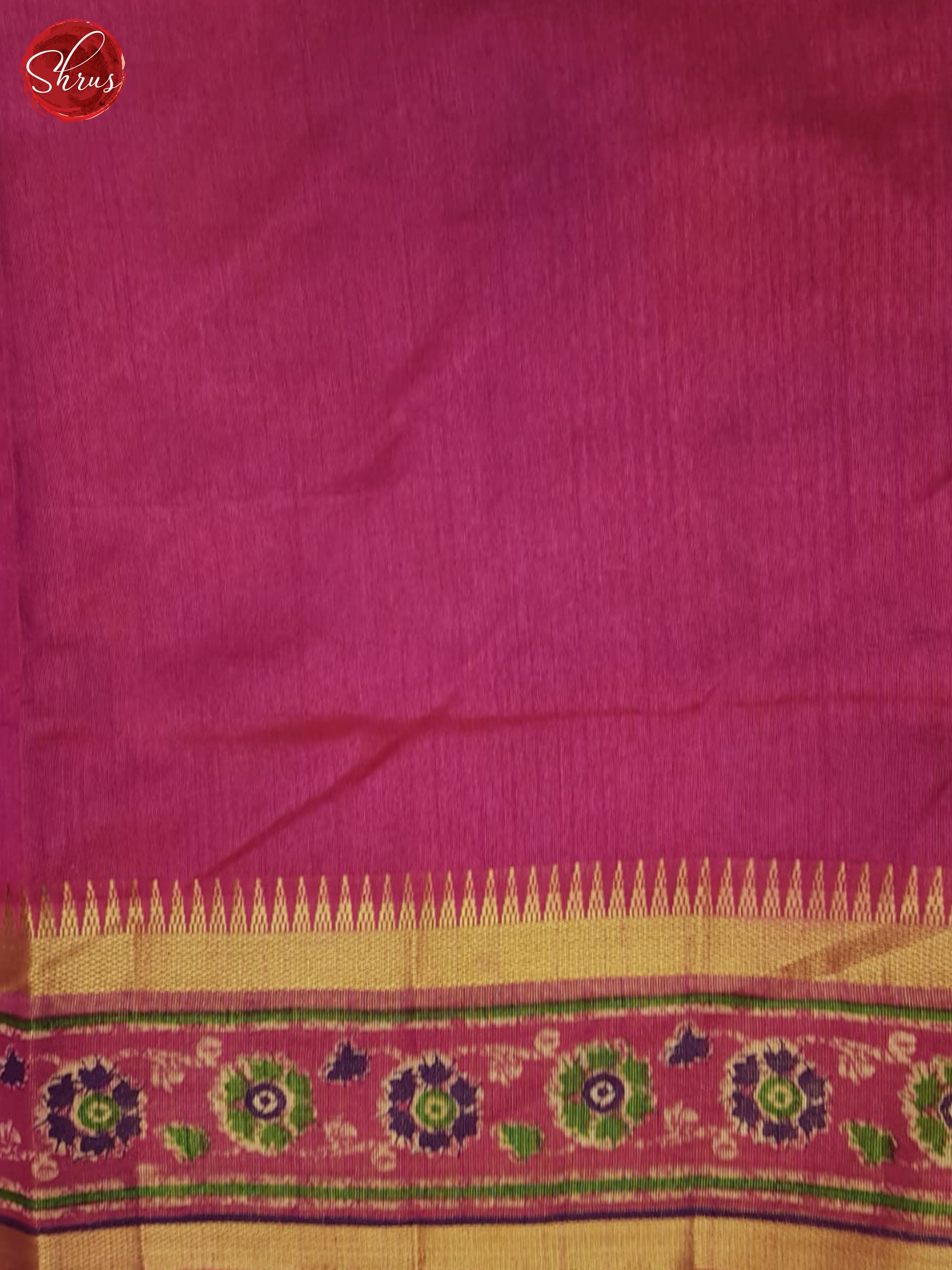 Purple And Pink- Semi Patola Saree - Shop on ShrusEternity.com