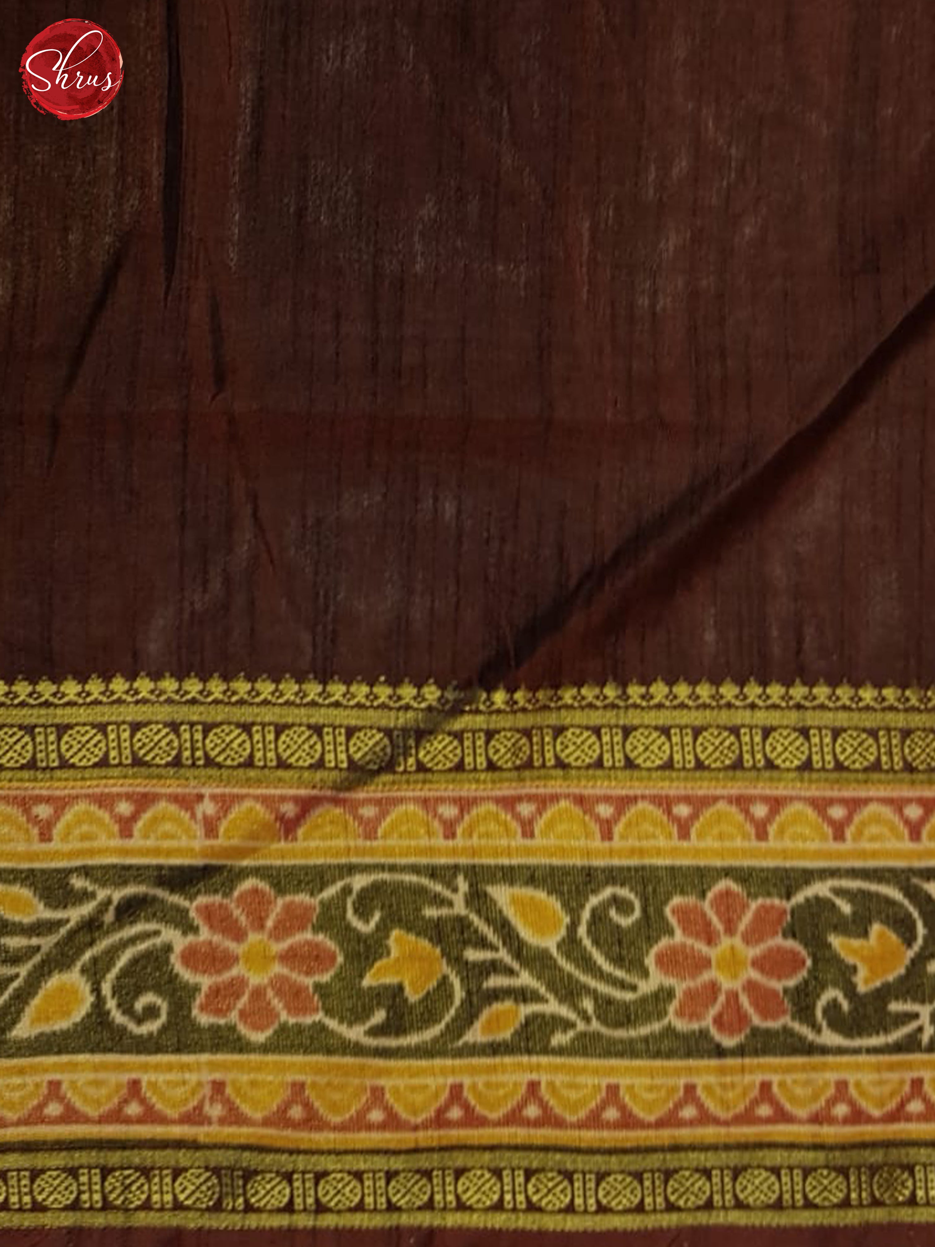 Red & Brown - Semi Patola Saree - Shop on ShrusEternity.com