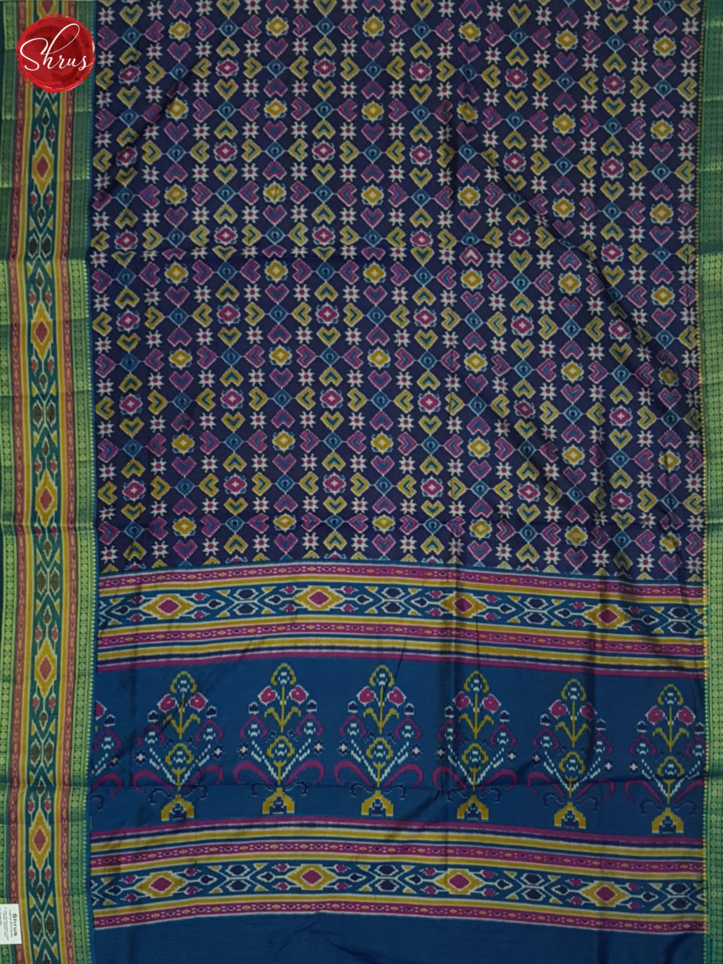Blue & Purple _ Semi PAtola Saree - Shop on ShrusEternity.com