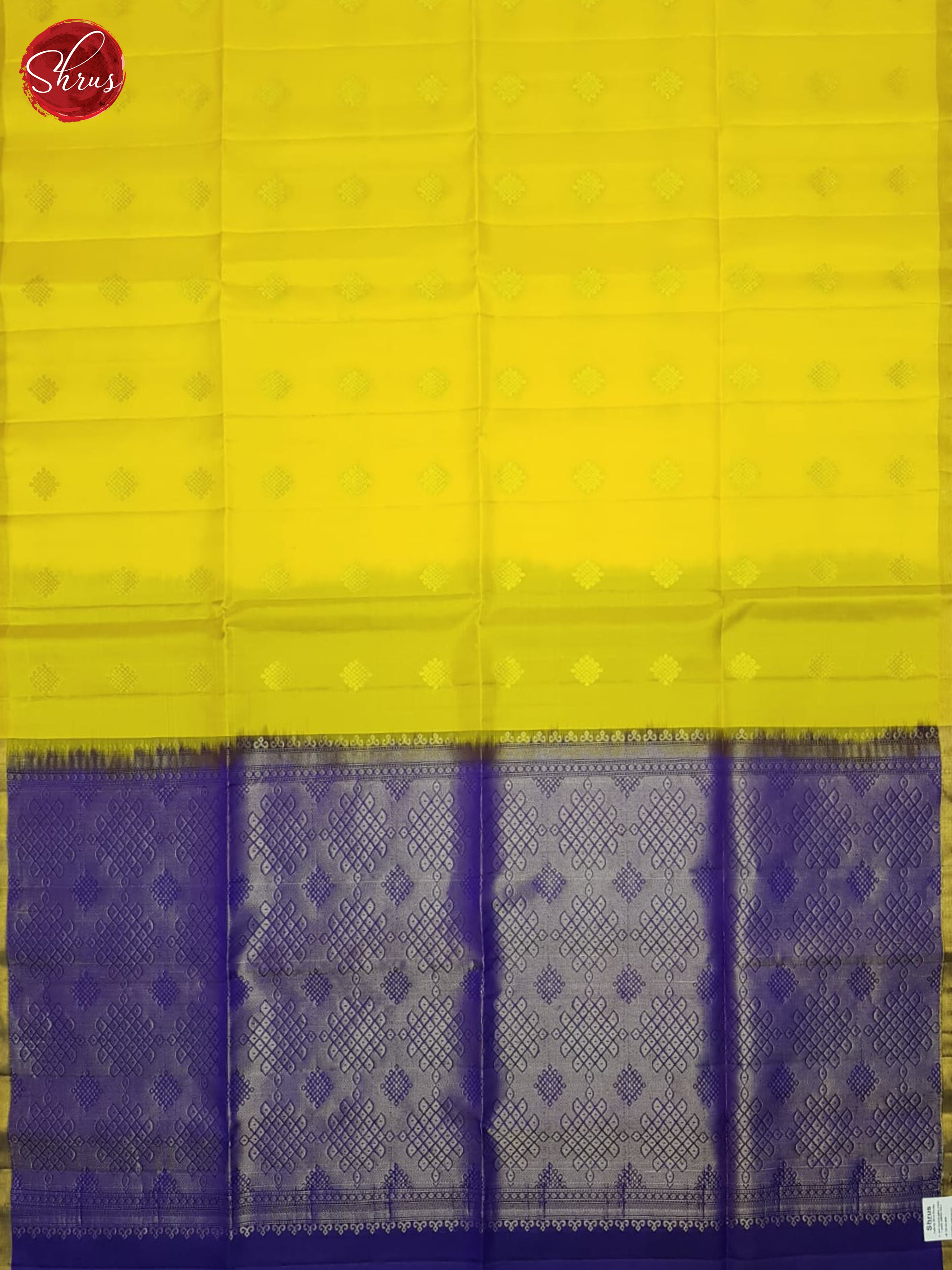 Yellow And Purple- Soft Silk Saree-3