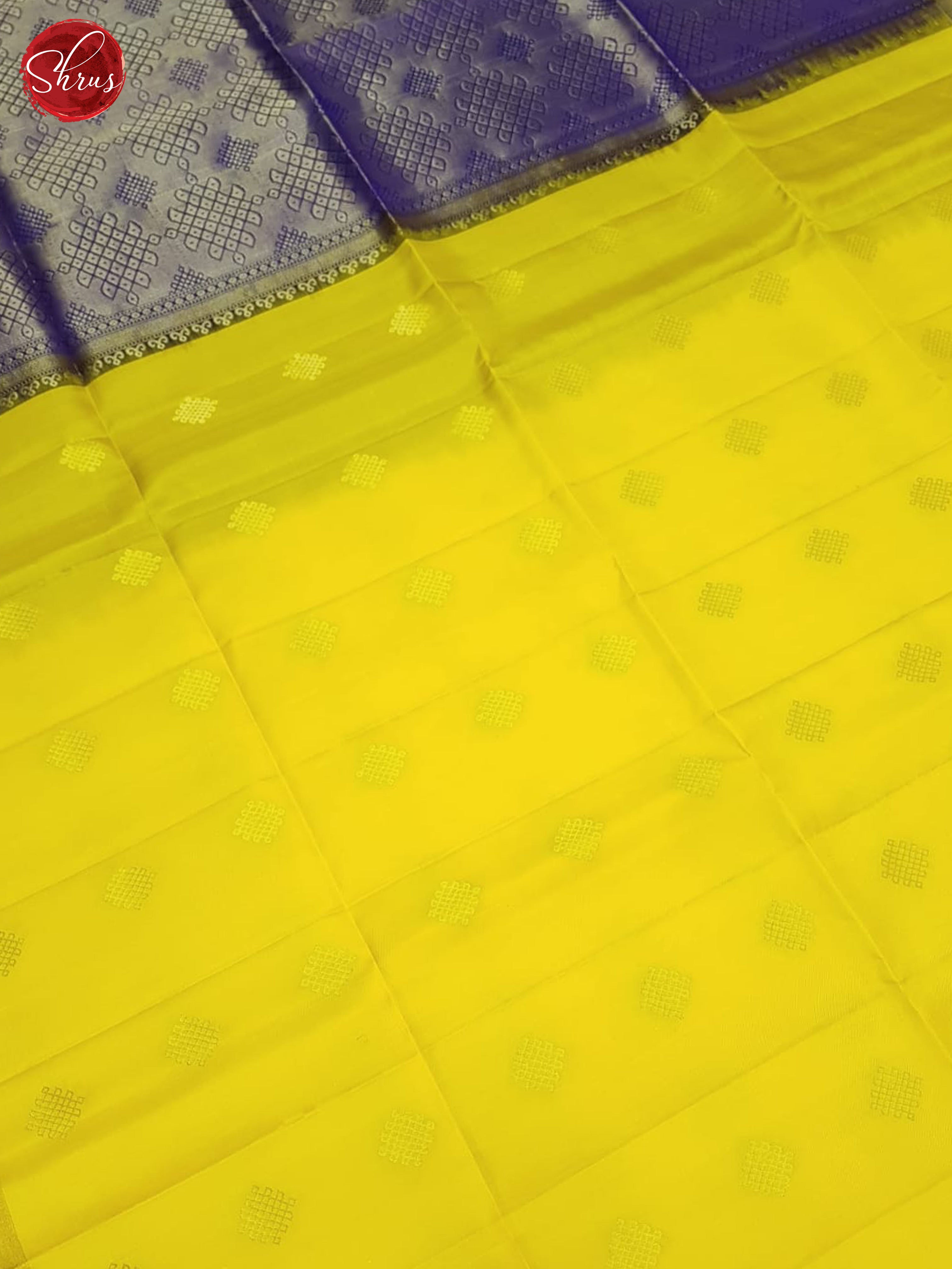 Yellow And Purple- Soft Silk Saree-4