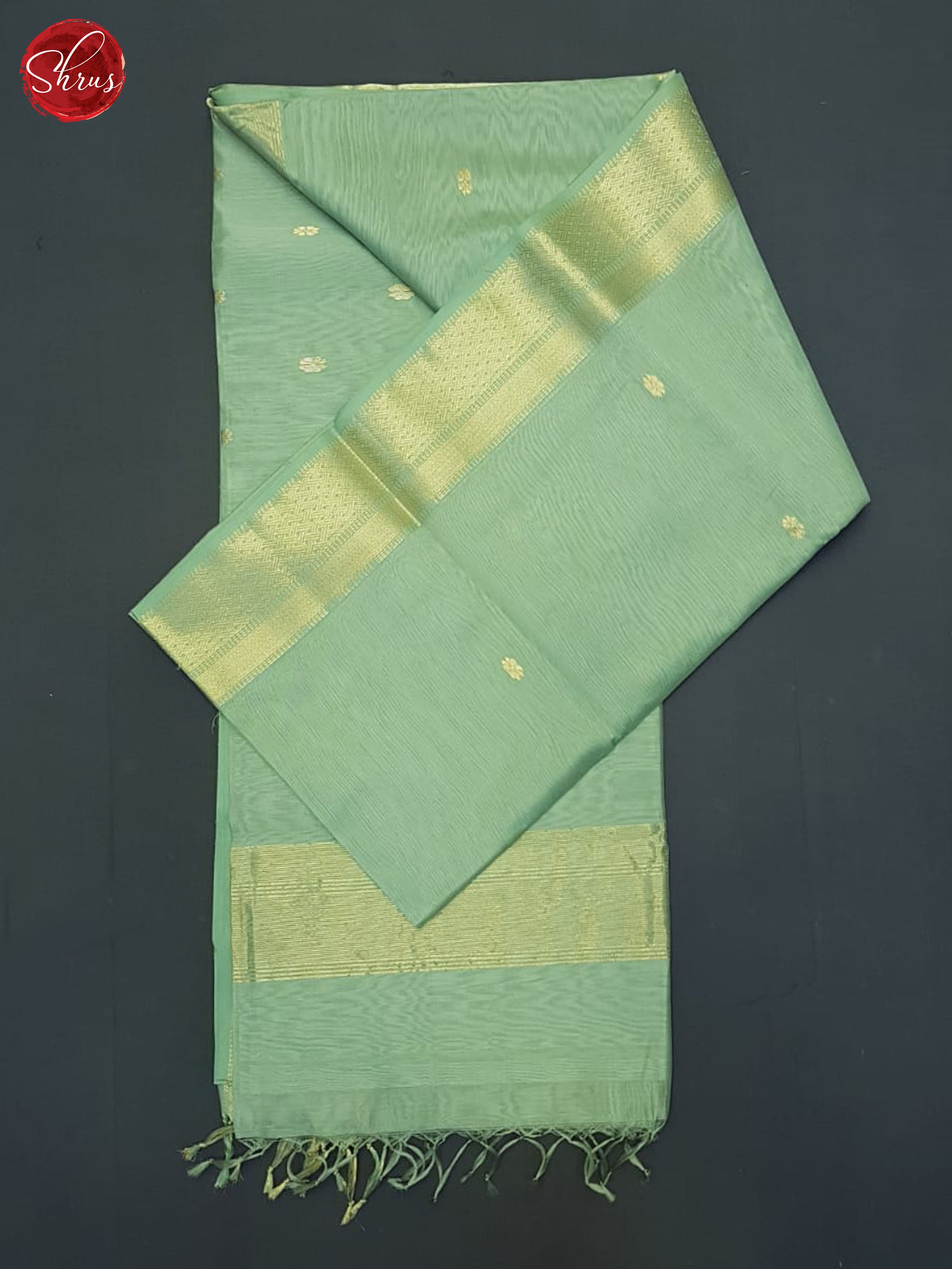 Green(Single Tone)- Maheshwari Silk Cotton Saree - Shop on ShrusEternity.com