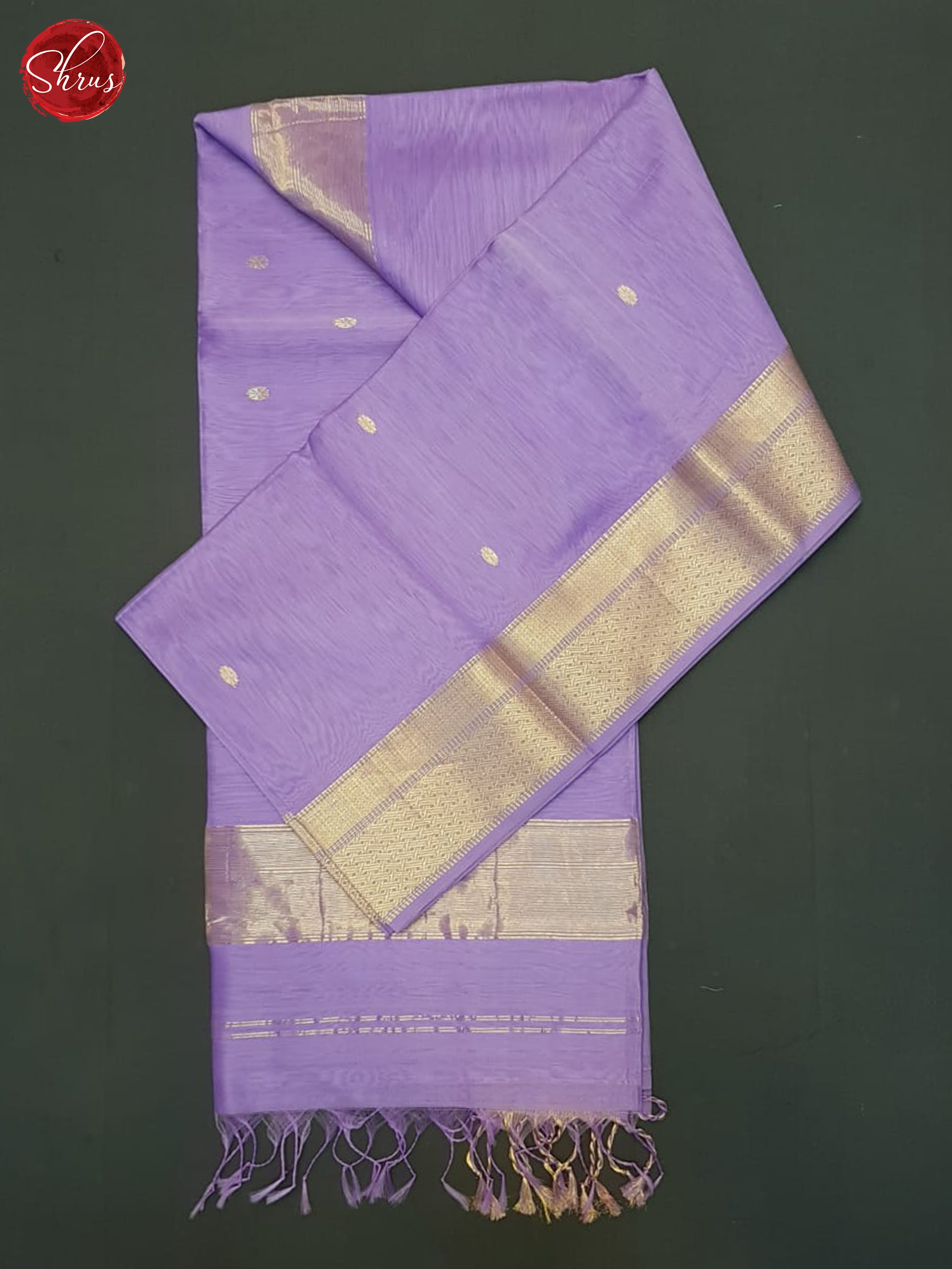 Lavender(Single Tone)- Maheshwari Silk Cotton Saree - Shop on ShrusEternity.com