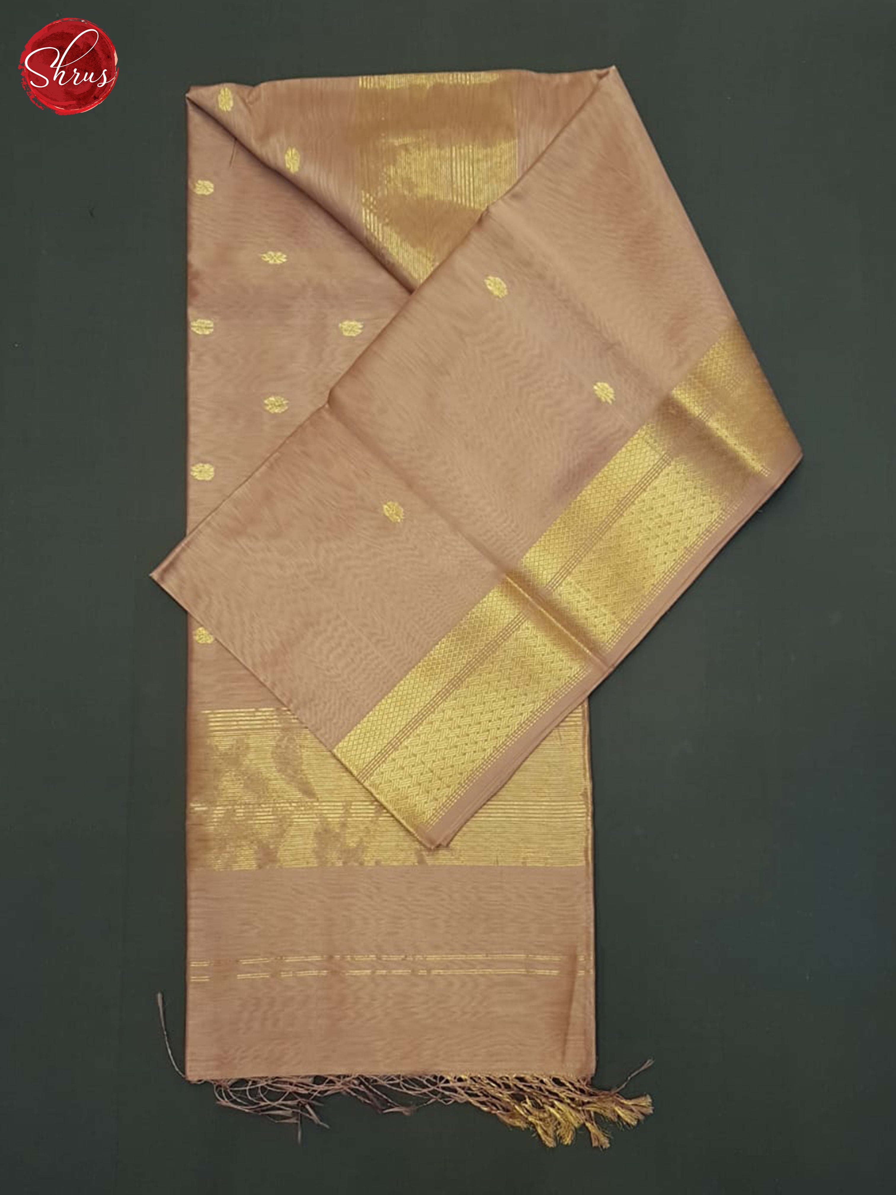 Dusty Onion(Single Tone) - Maheshwari silkcotton Saree - Shop on ShrusEternity.com