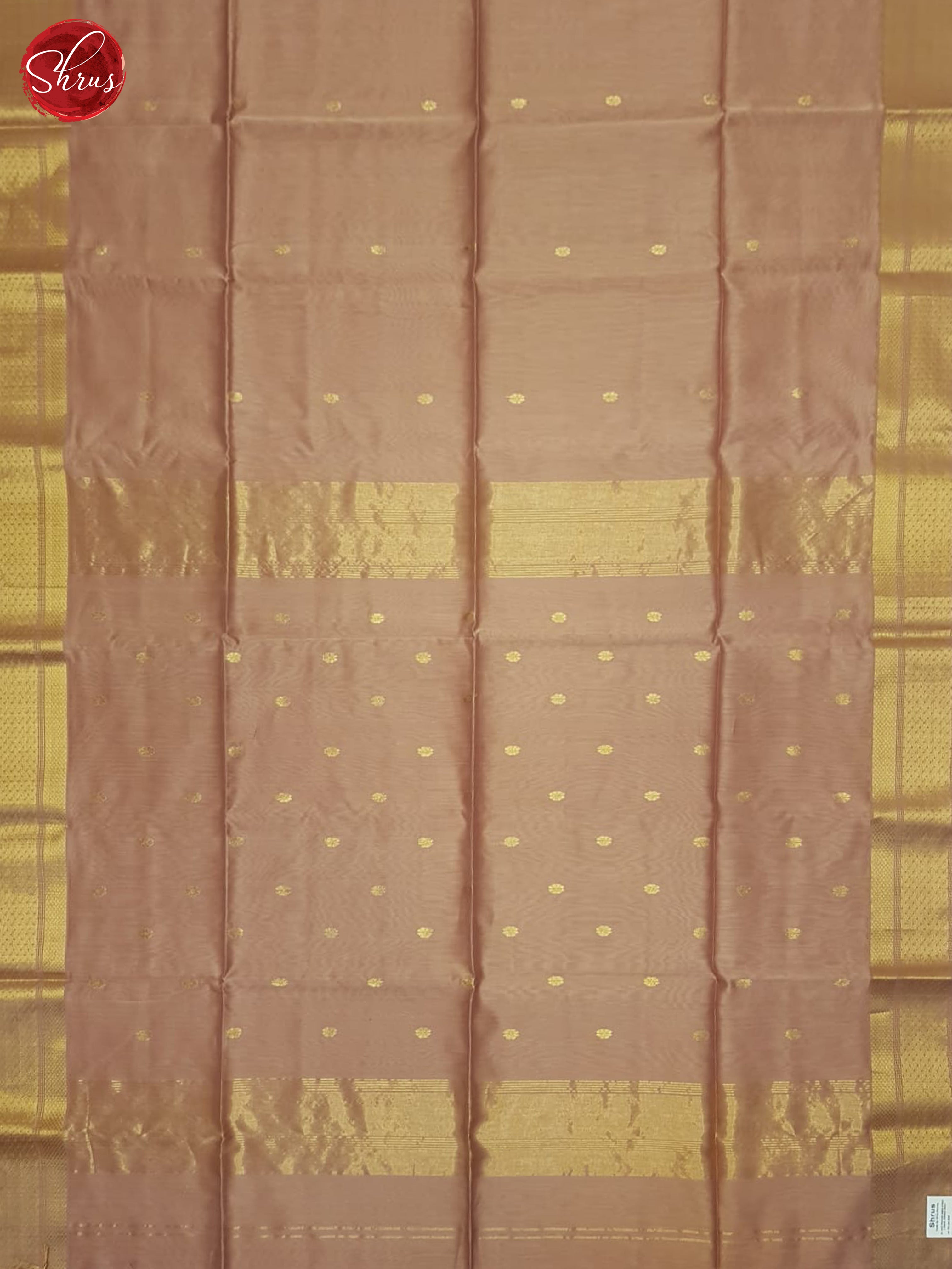 Dusty Onion(Single Tone) - Maheshwari silkcotton Saree - Shop on ShrusEternity.com