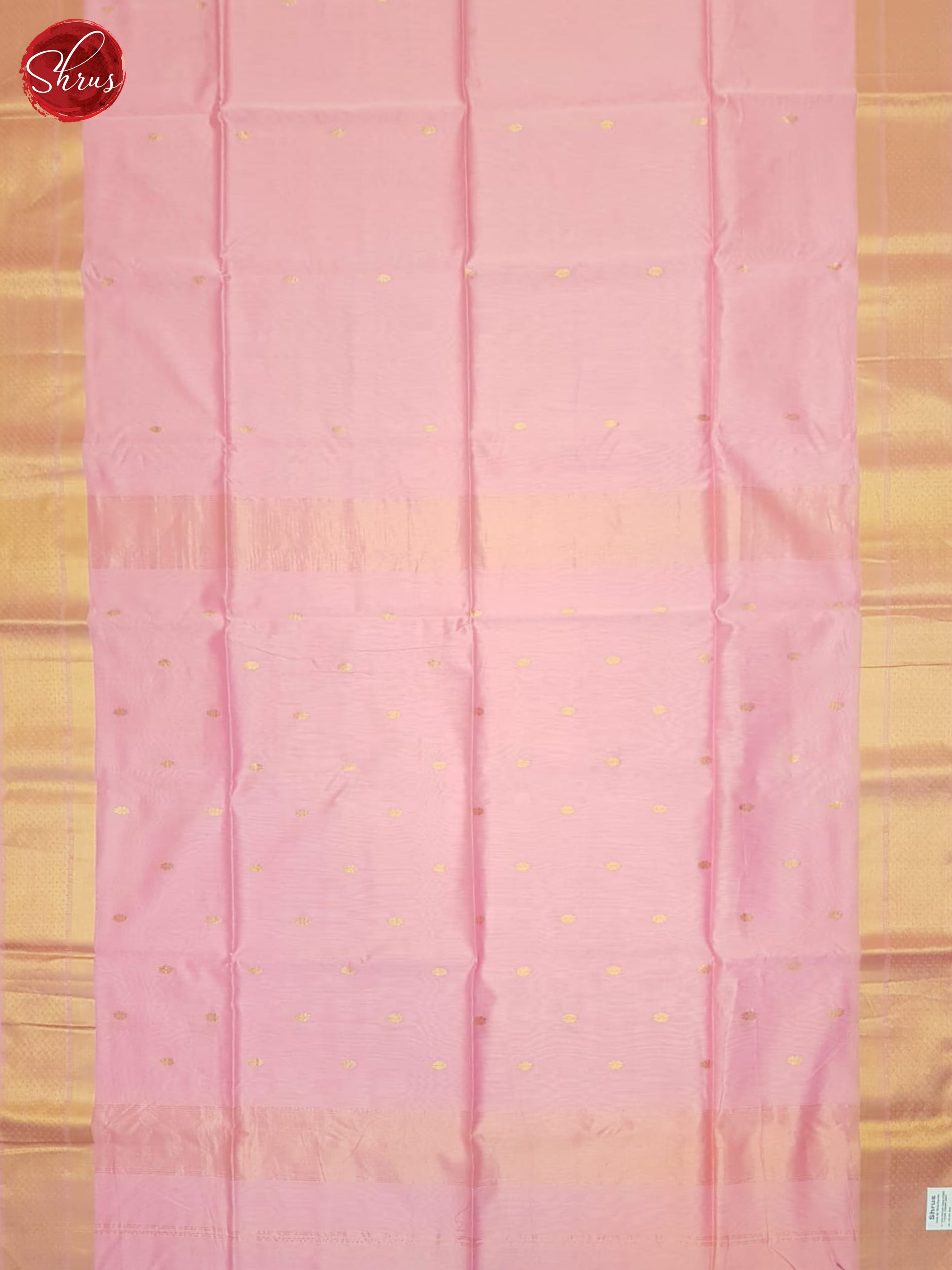 Pink(Single Tone)- Maheshwari Silk Cotton Saree - Shop on ShrusEternity.com