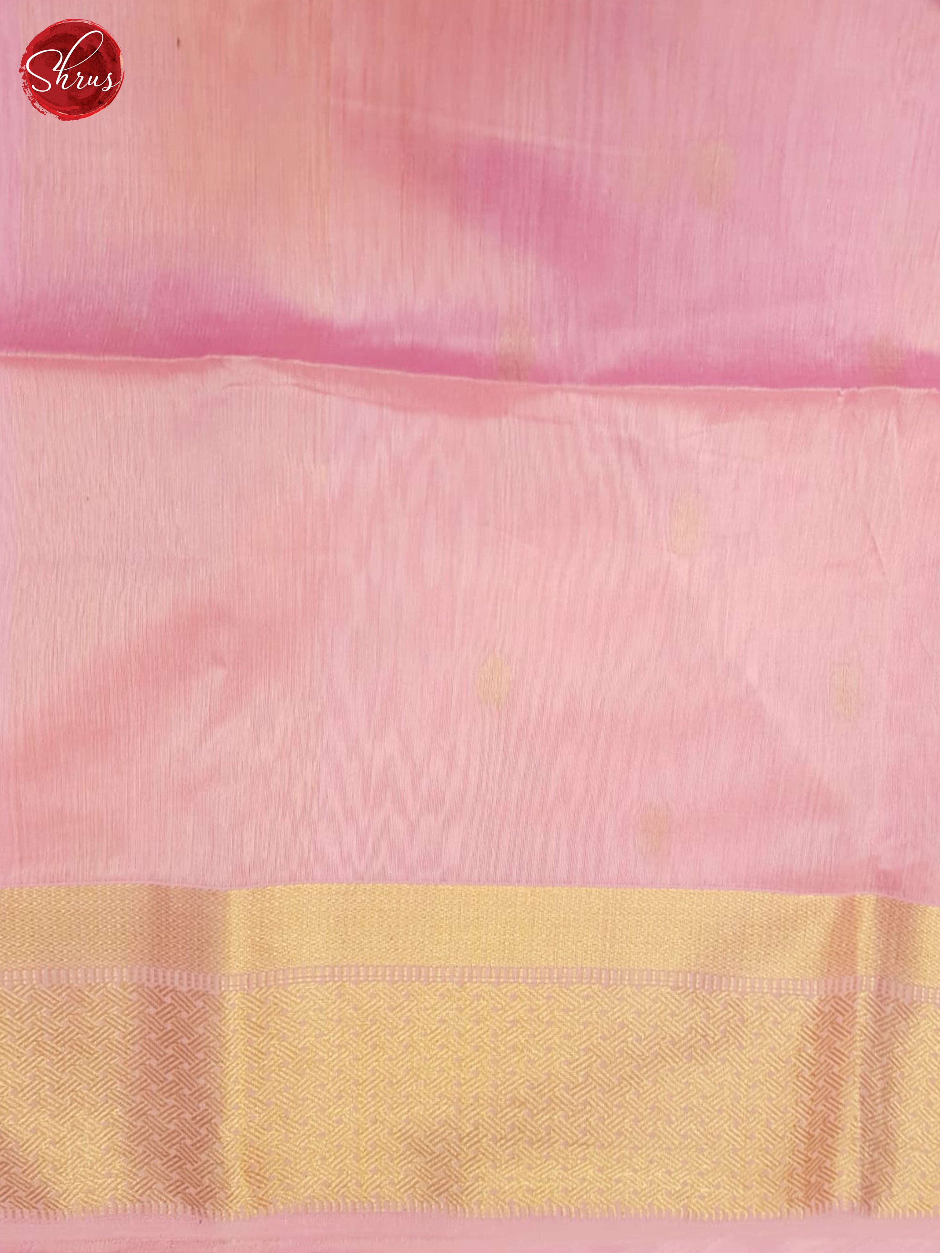 Pink(Single Tone)- Maheshwari Silk Cotton Saree - Shop on ShrusEternity.com