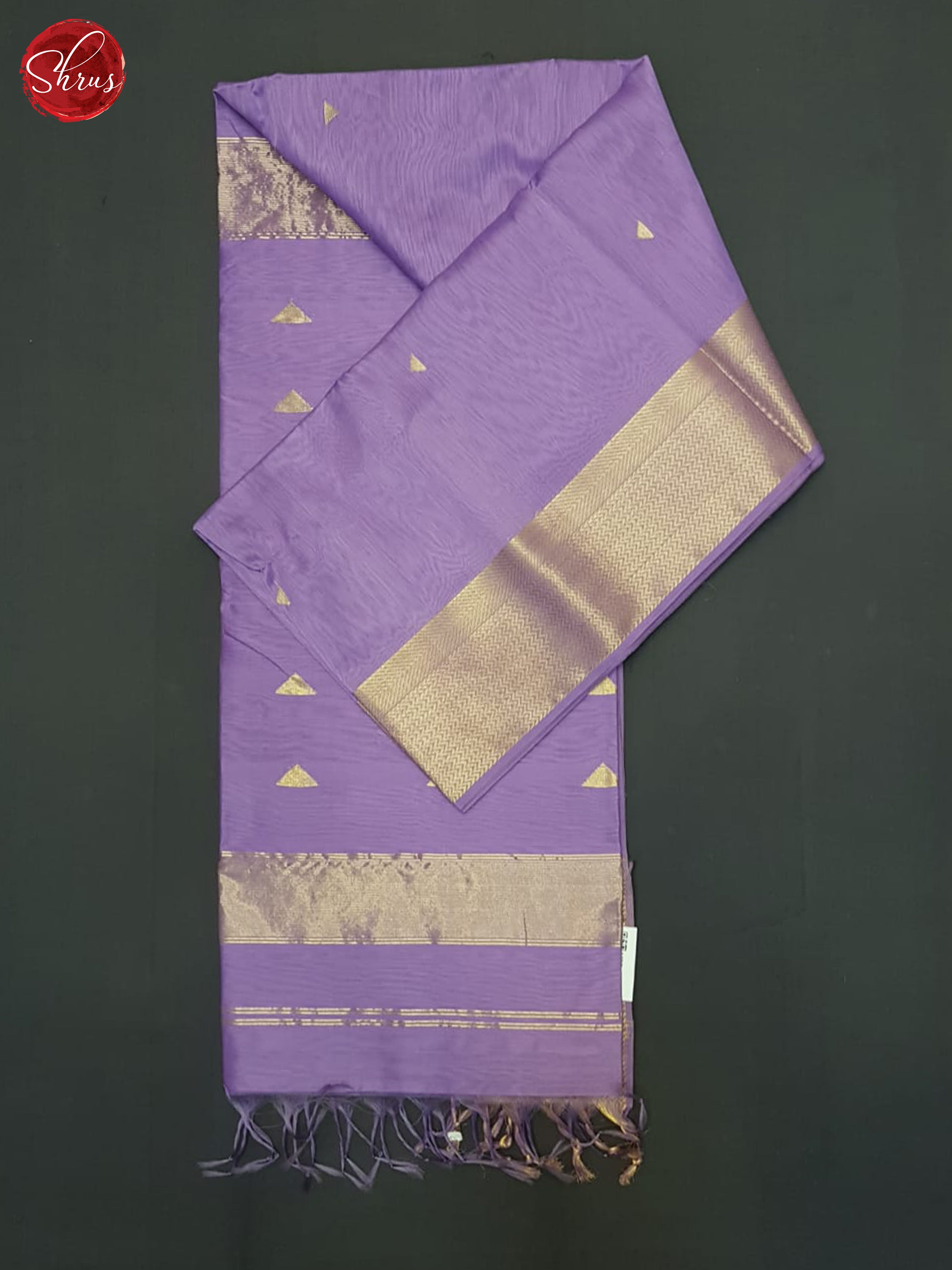 Lavender(Single tone)- Maheshwari silkcotton Saree - Shop on ShrusEternity.com
