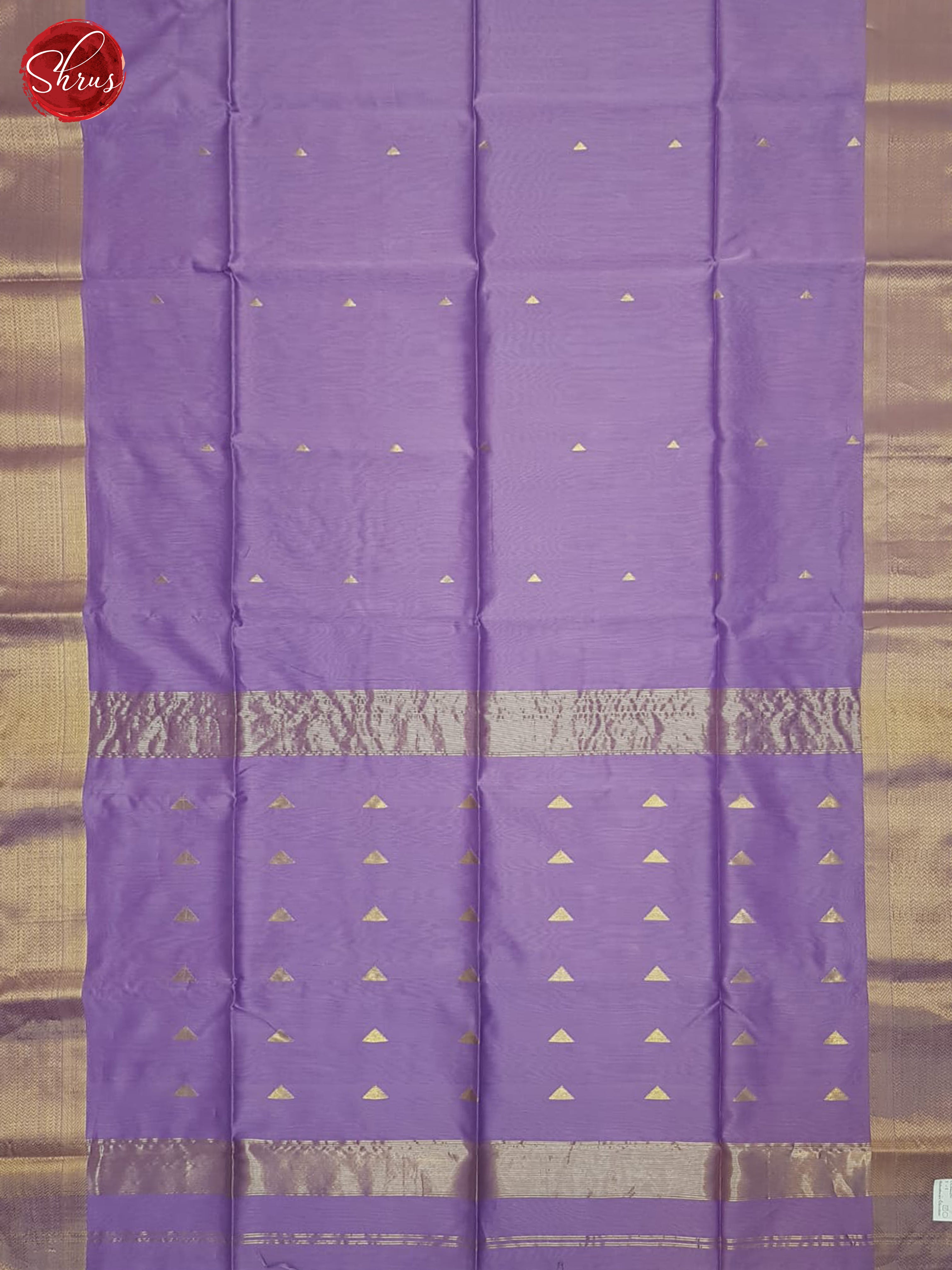 Lavender(Single tone)- Maheshwari silkcotton Saree - Shop on ShrusEternity.com