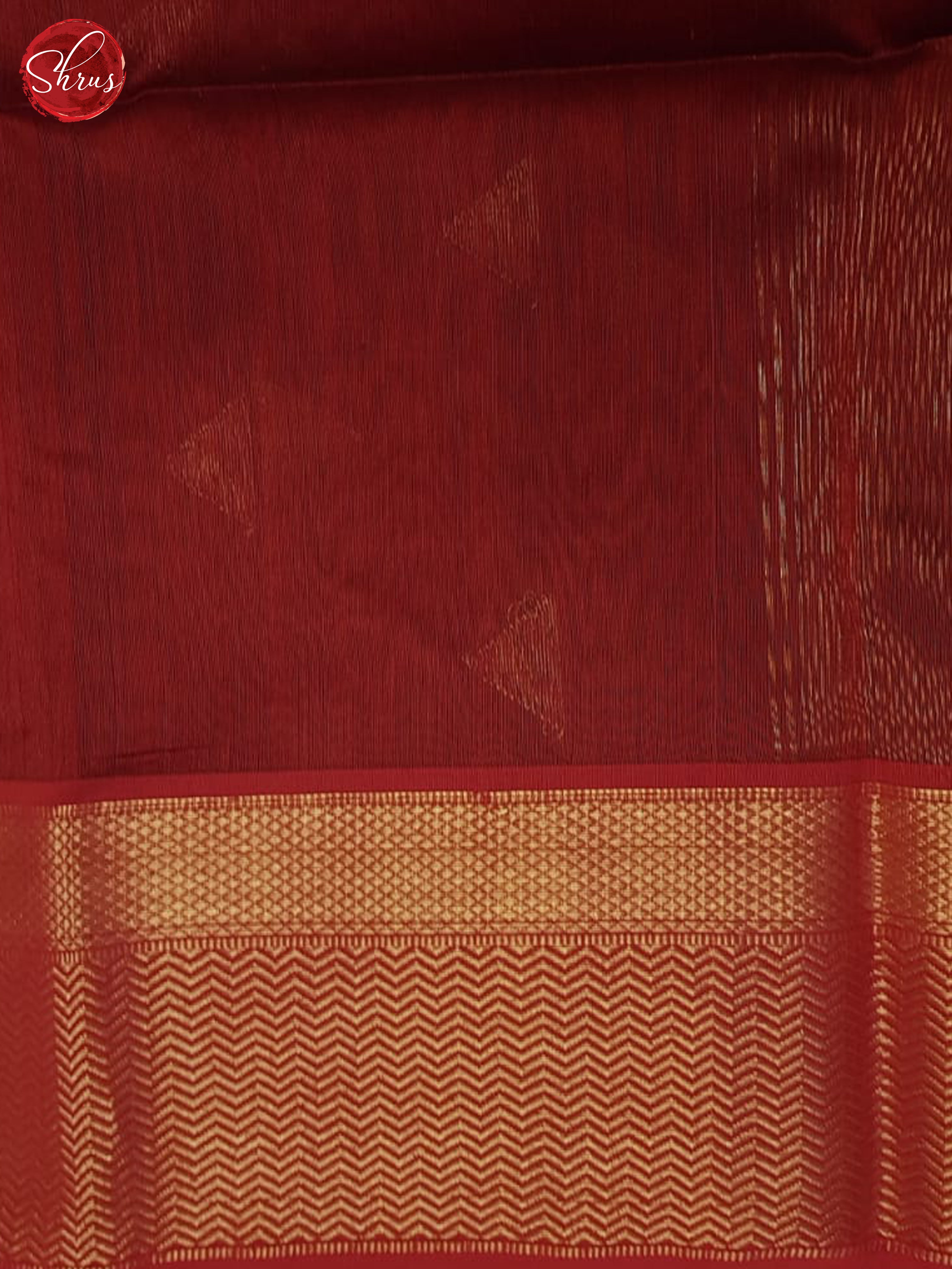 Blue & Red - Maheshwari silkcotton Saree - Shop on ShrusEternity.com