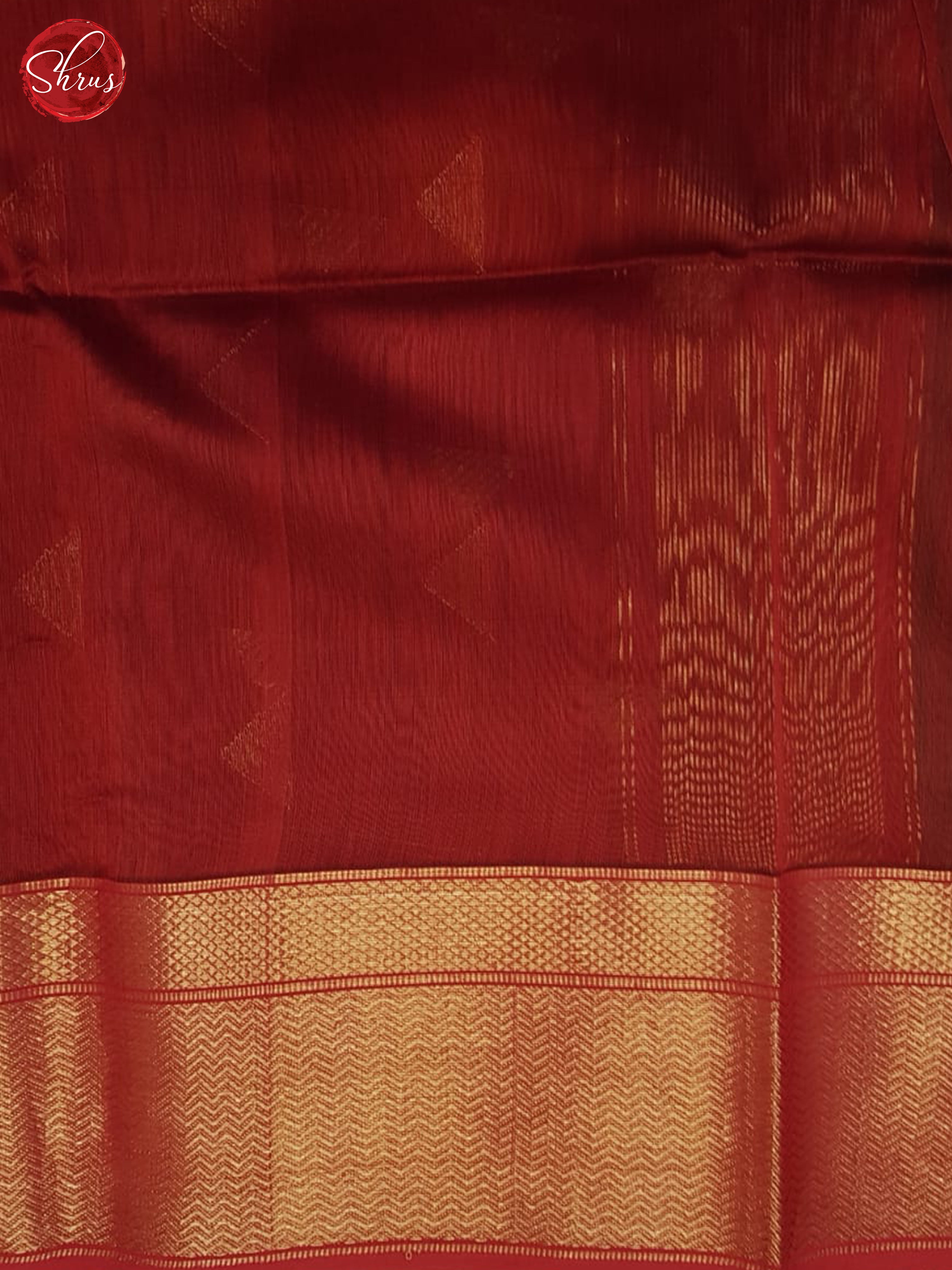 Green & REd- Maheshwari silkcotton Saree - Shop on ShrusEternity.com