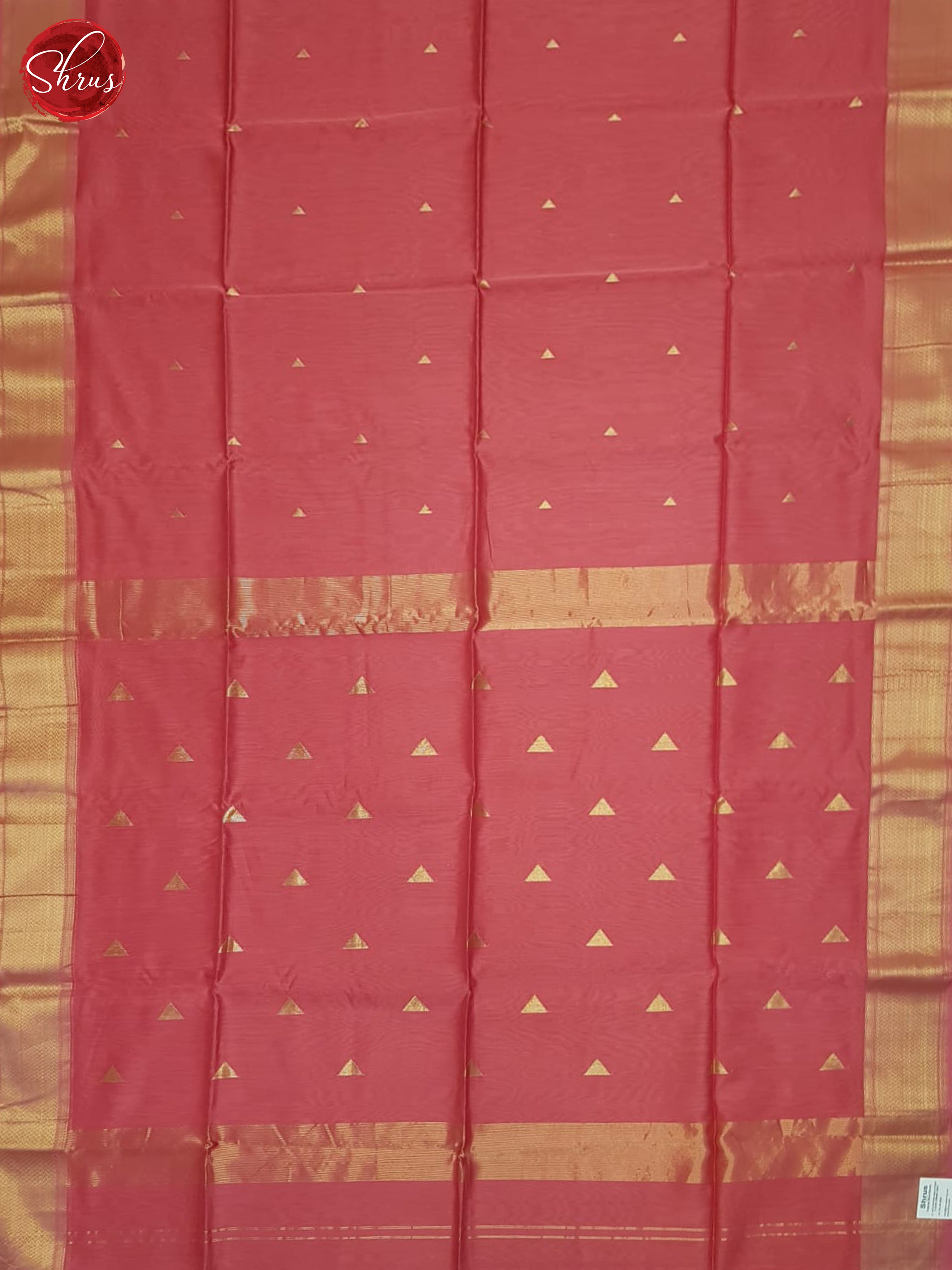 Pink(Single Tone)- Maheshwari silkcotton Saree - Shop on ShrusEternity.com