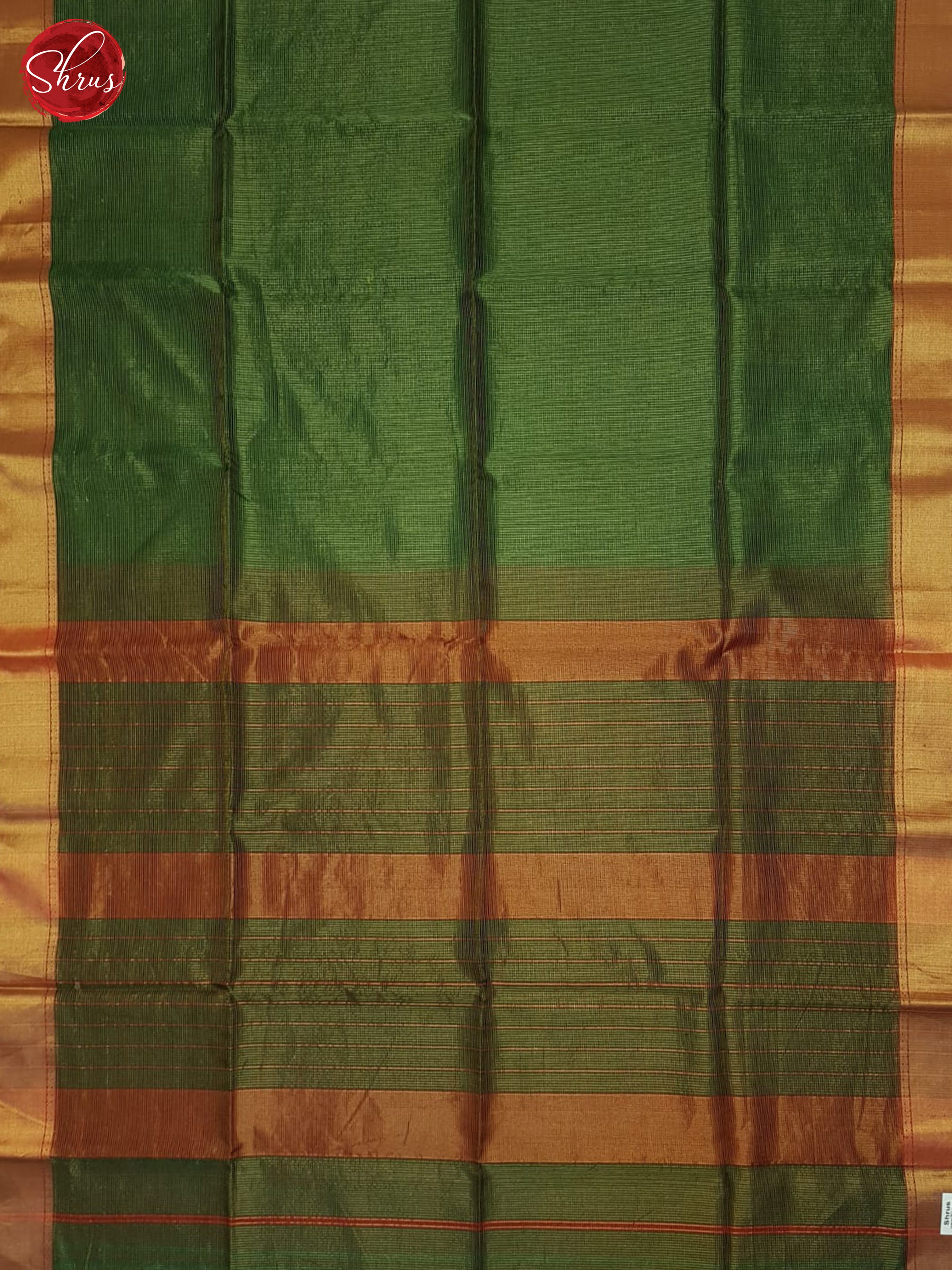 Green And Red- Maheshwari Silk Cotton Saree - Shop on ShrusEternity.com