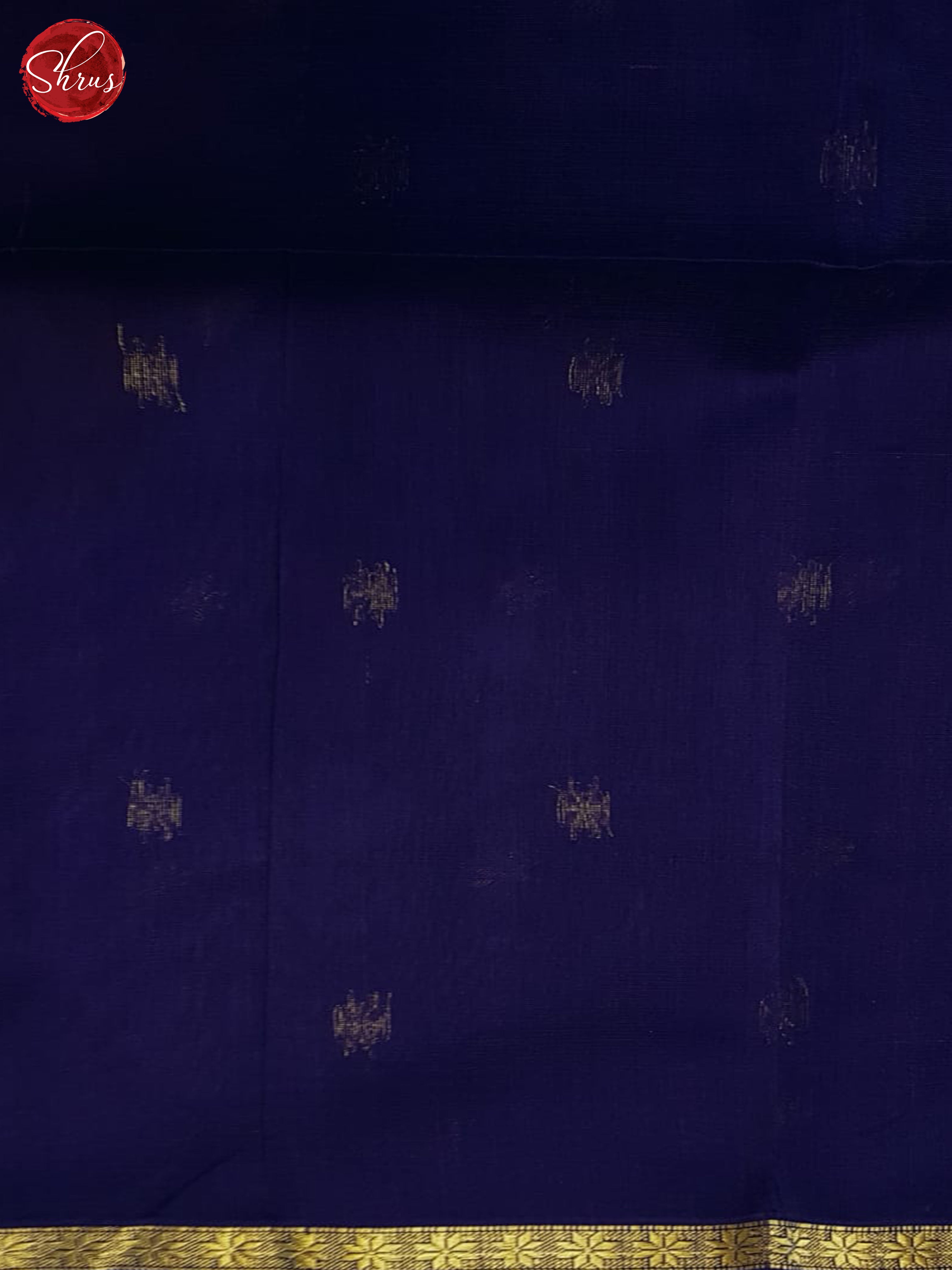 Blue And Purple- Maheshwari Silk Cotton Saree - Shop on ShrusEternity.com