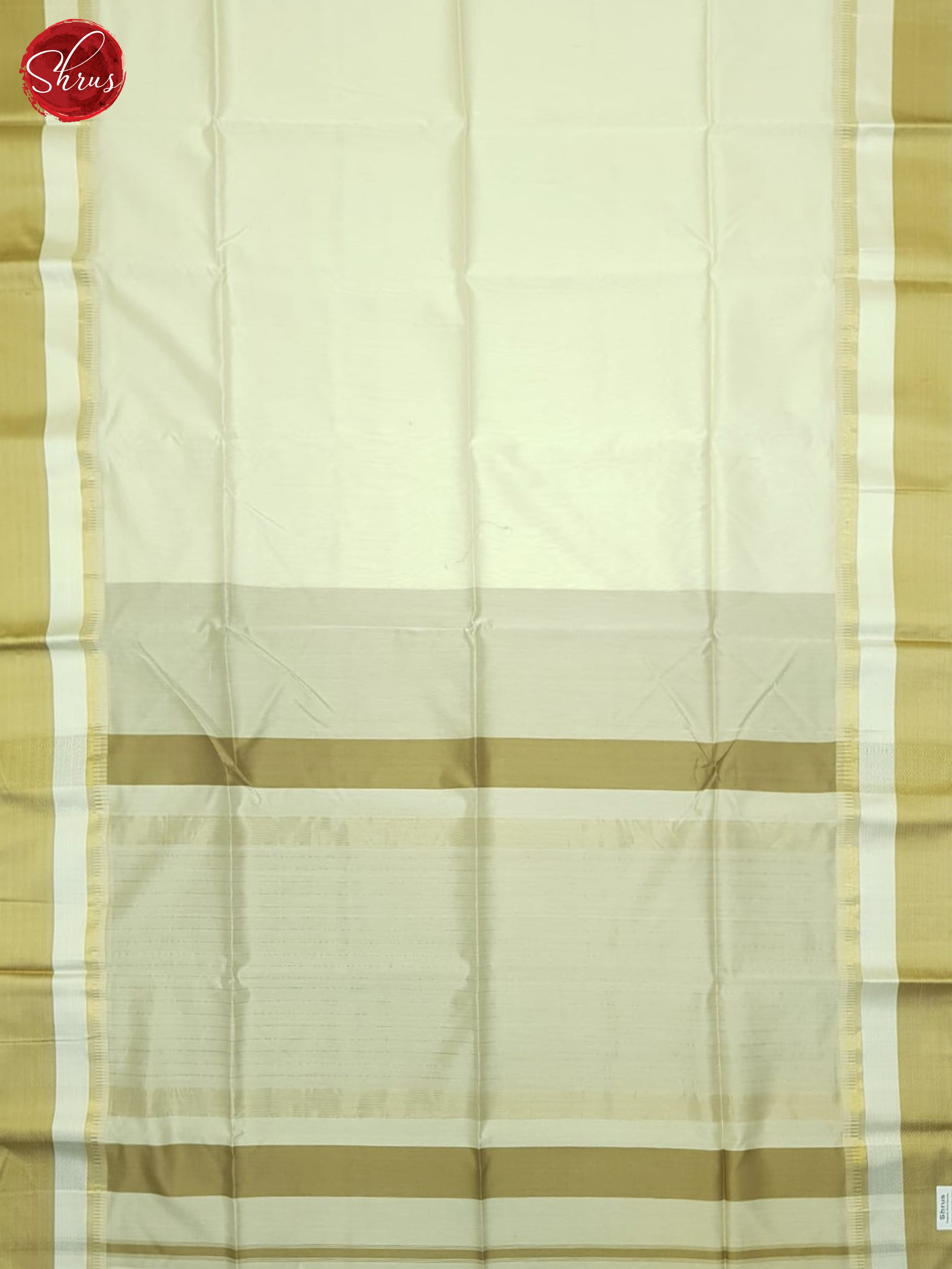 Cream and Beige - Maheshwari silkcotton Saree - Shop on ShrusEternity.com