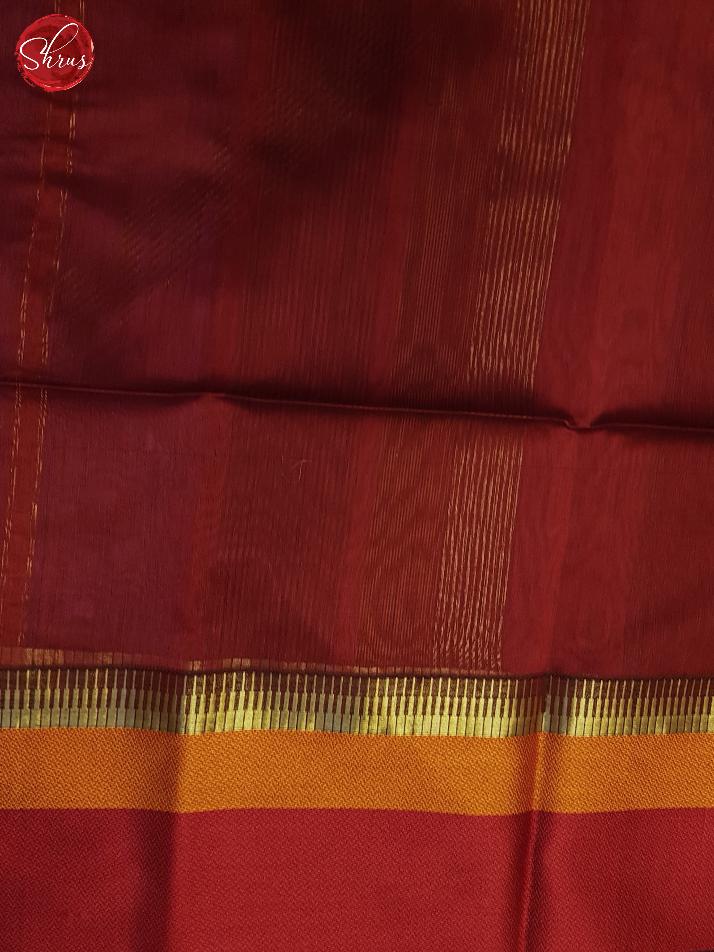 Violet And Maroon- Maheshwari Silk Cotton Saree - Shop on ShrusEternity.com