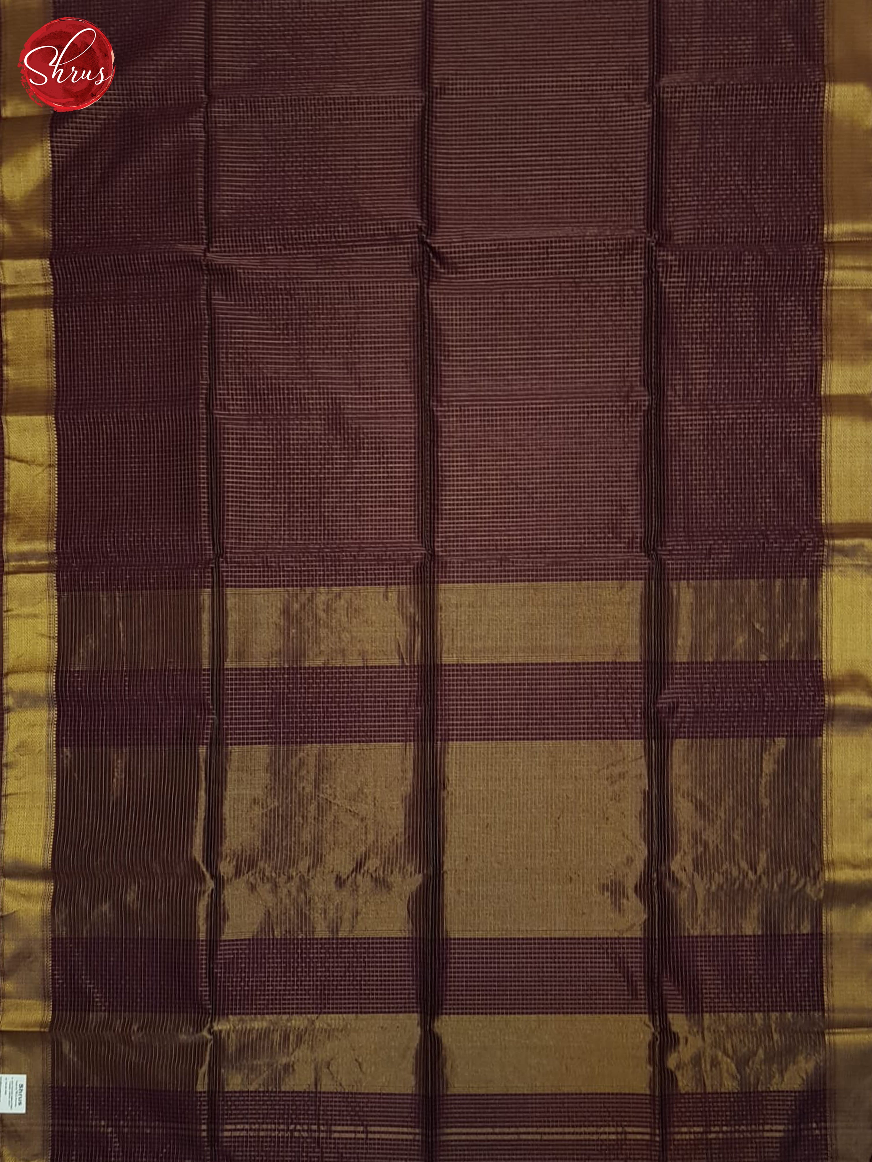 Wine(Single Tone)- Maheshwari SIlk Cotton Saree - Shop on ShrusEternity.com