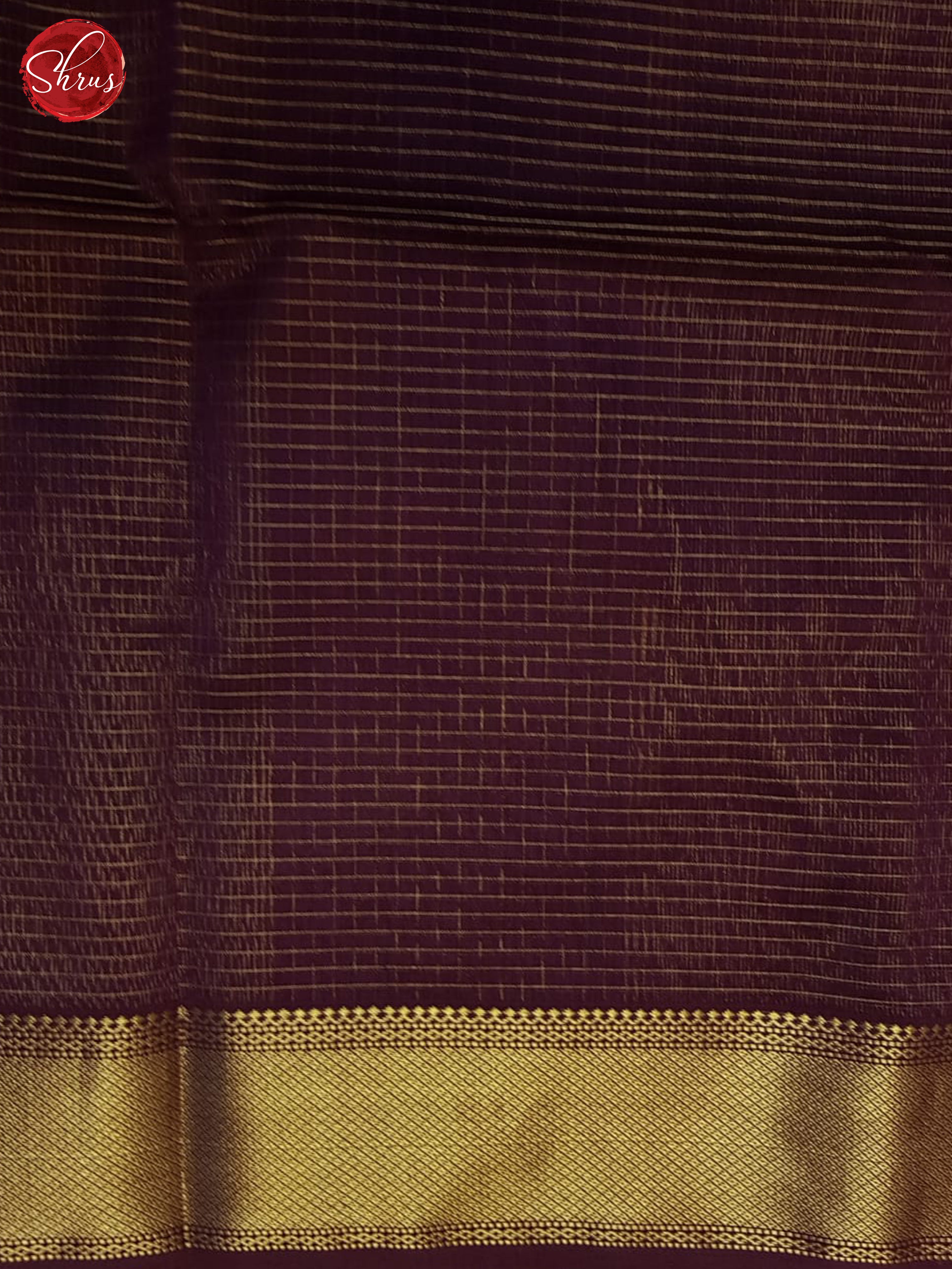 Wine(Single Tone)- Maheshwari SIlk Cotton Saree - Shop on ShrusEternity.com