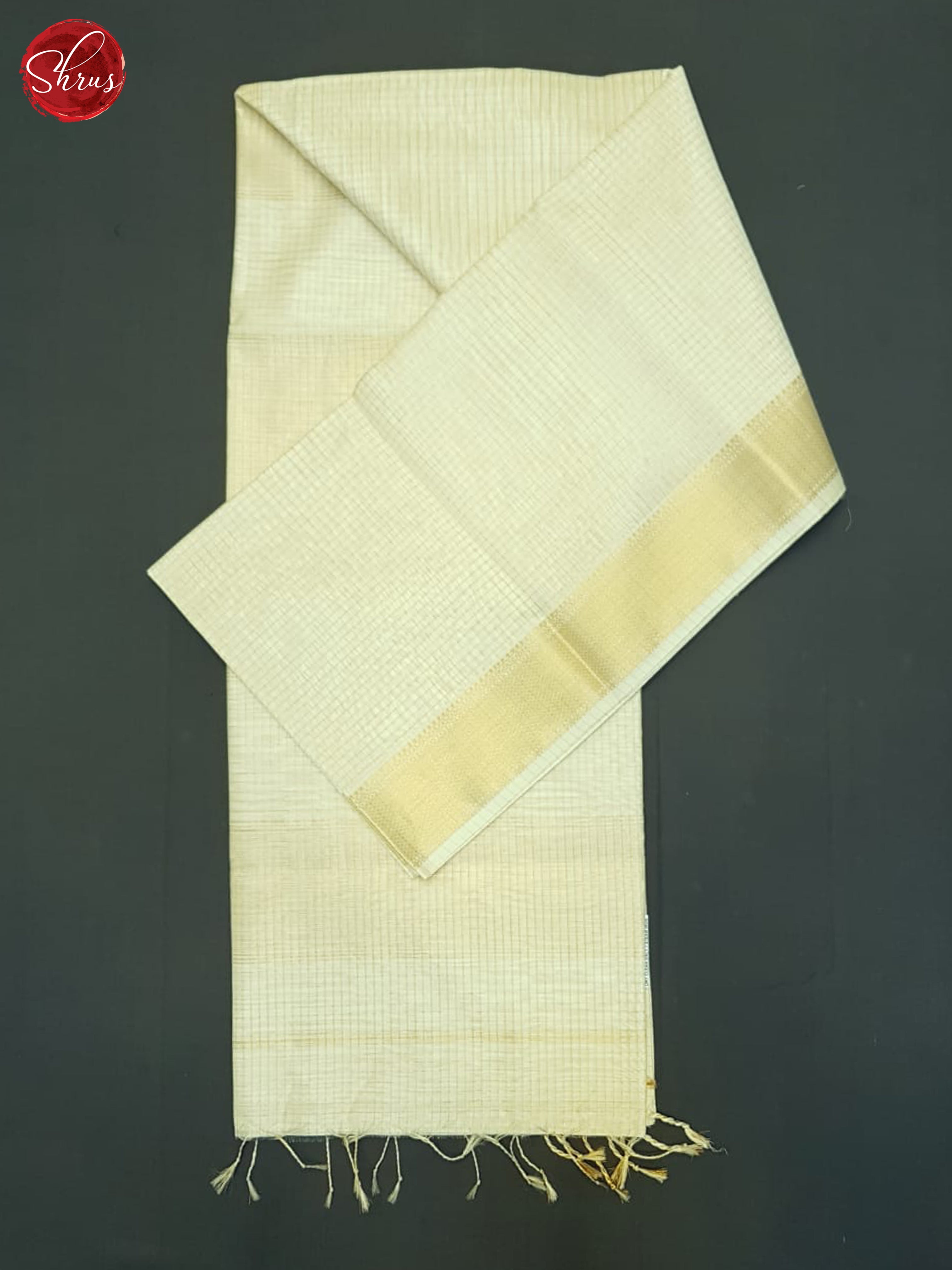 Cream(Single Tone)- Maheshwari SIlk Cotton Saree - Shop on ShrusEternity.com