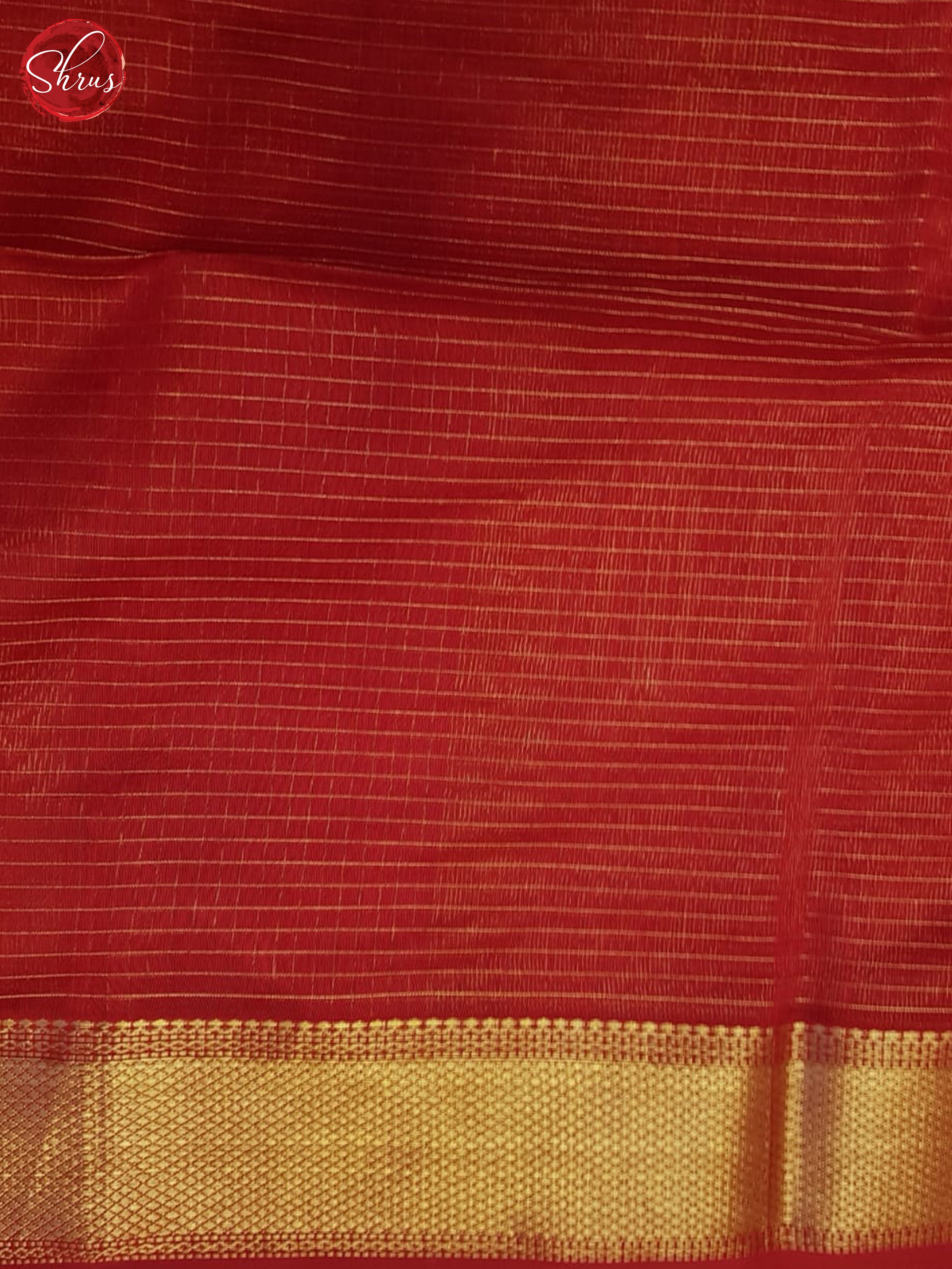 Red(Single Tone)- Maheshwari Silk Cotton Saree - Shop on ShrusEternity.com