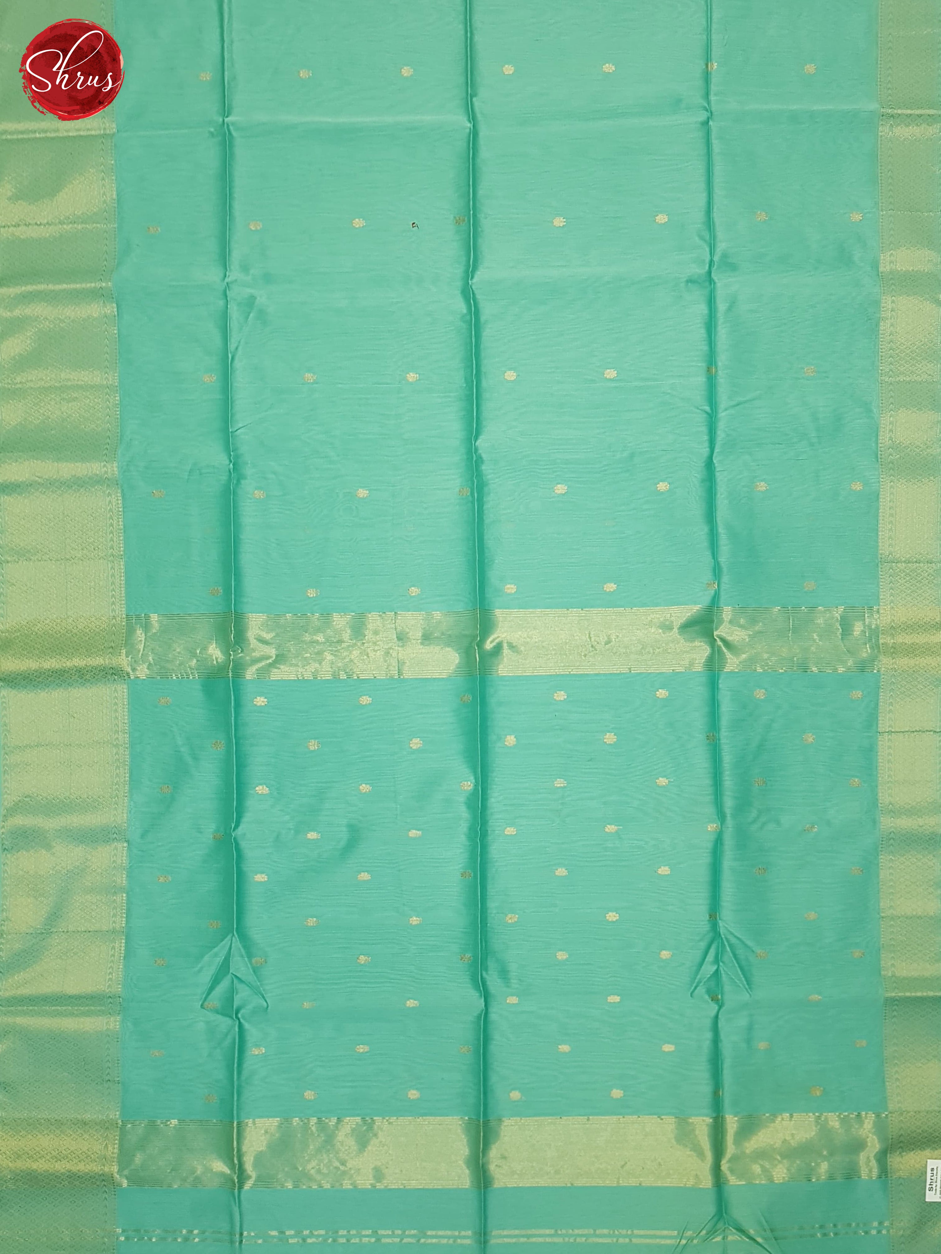 Pastel Blue(Single Tone)- Maheshwari Silk Cotton Saree - Shop on ShrusEternity.com