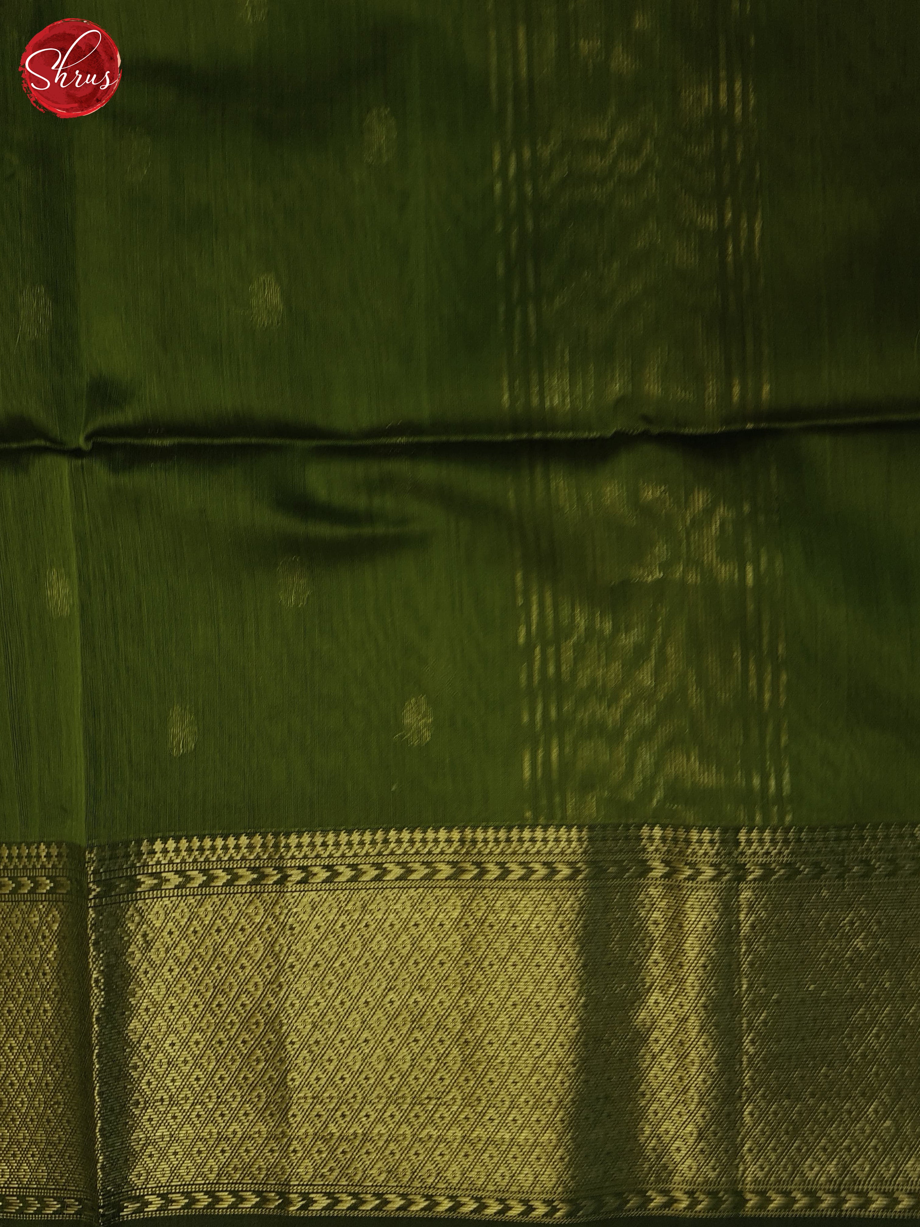 Green(Single Tone)- Maheshwari Silk Cotton Saree - Shop on ShrusEternity.com