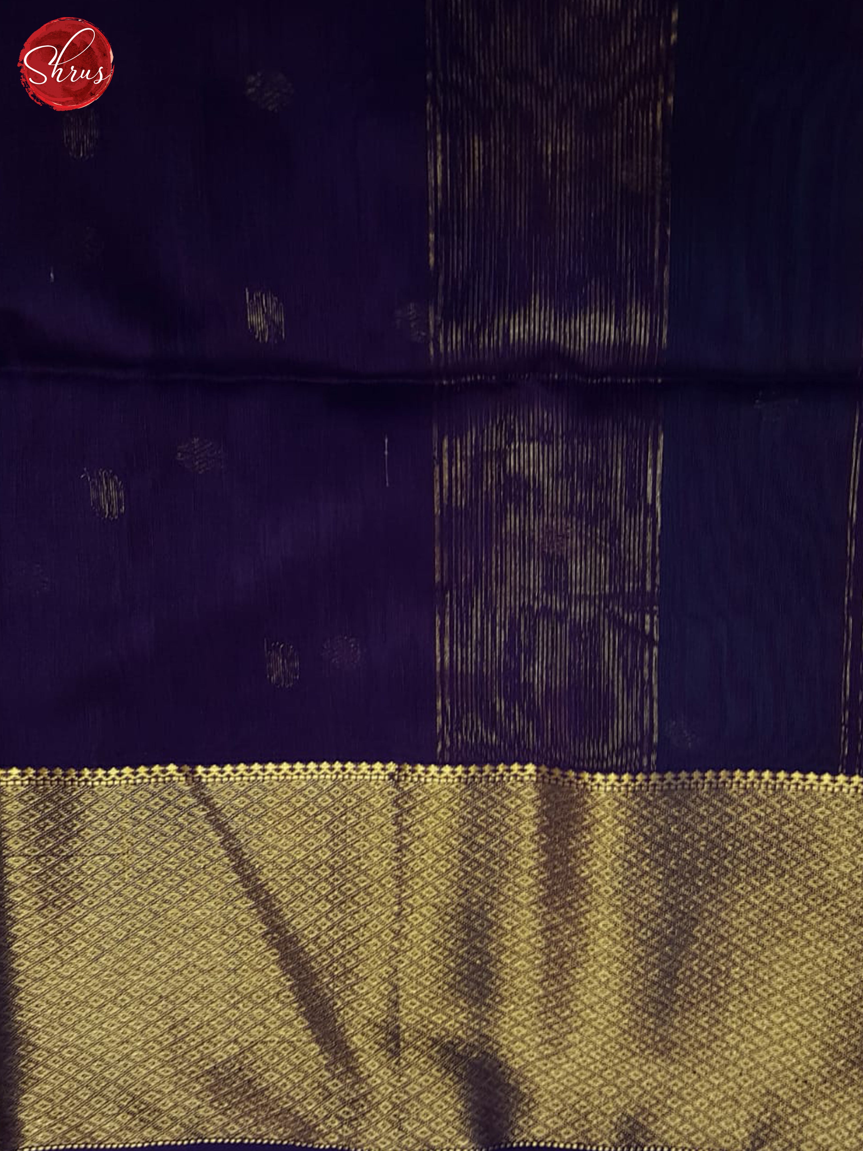 Peacock Neck & Purple - Maheshwari silkcotton Saree - Shop on ShrusEternity.com