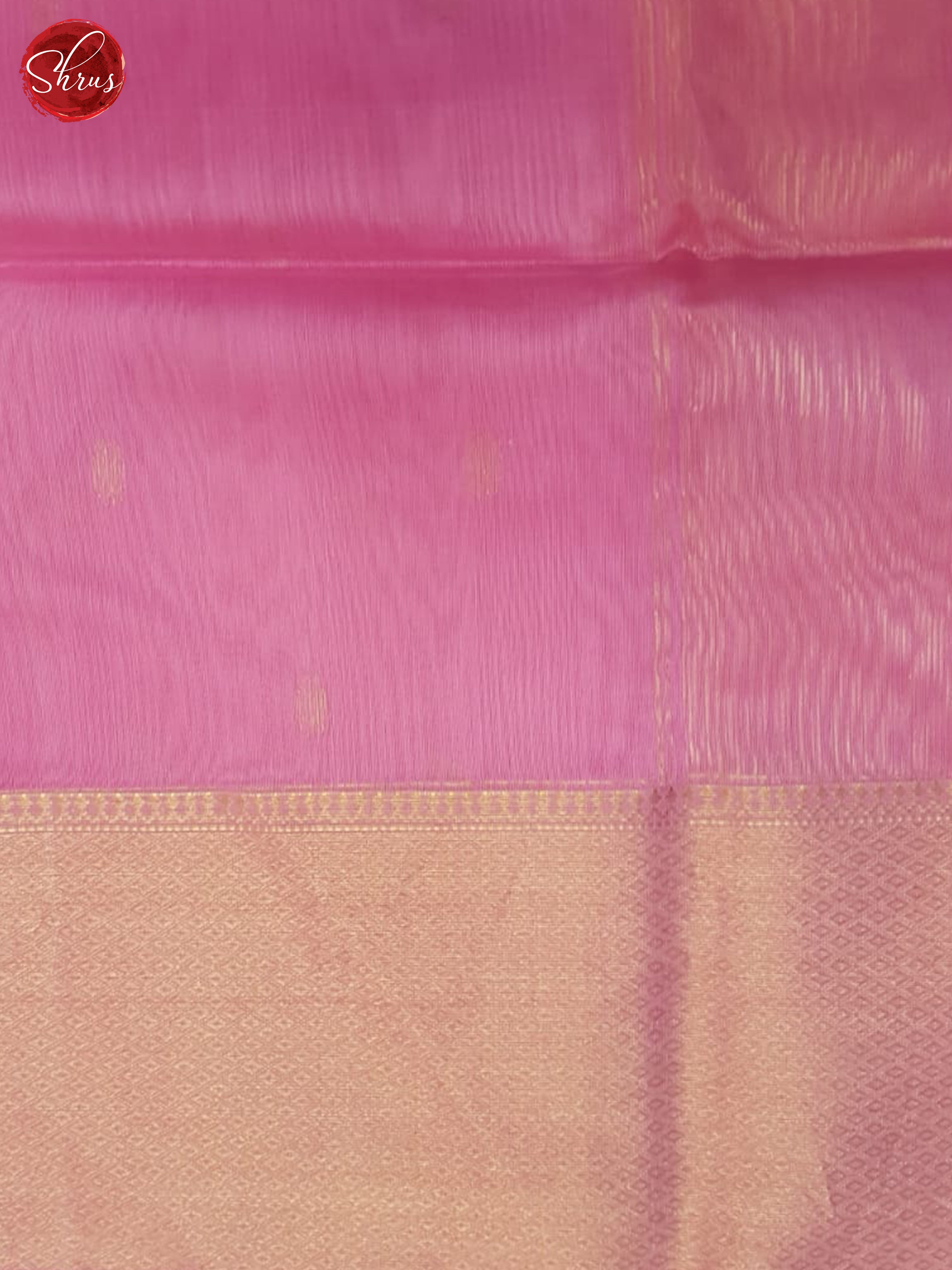 Pink(Single Tone) - Maheshwari silkcotton Saree - Shop on ShrusEternity.com