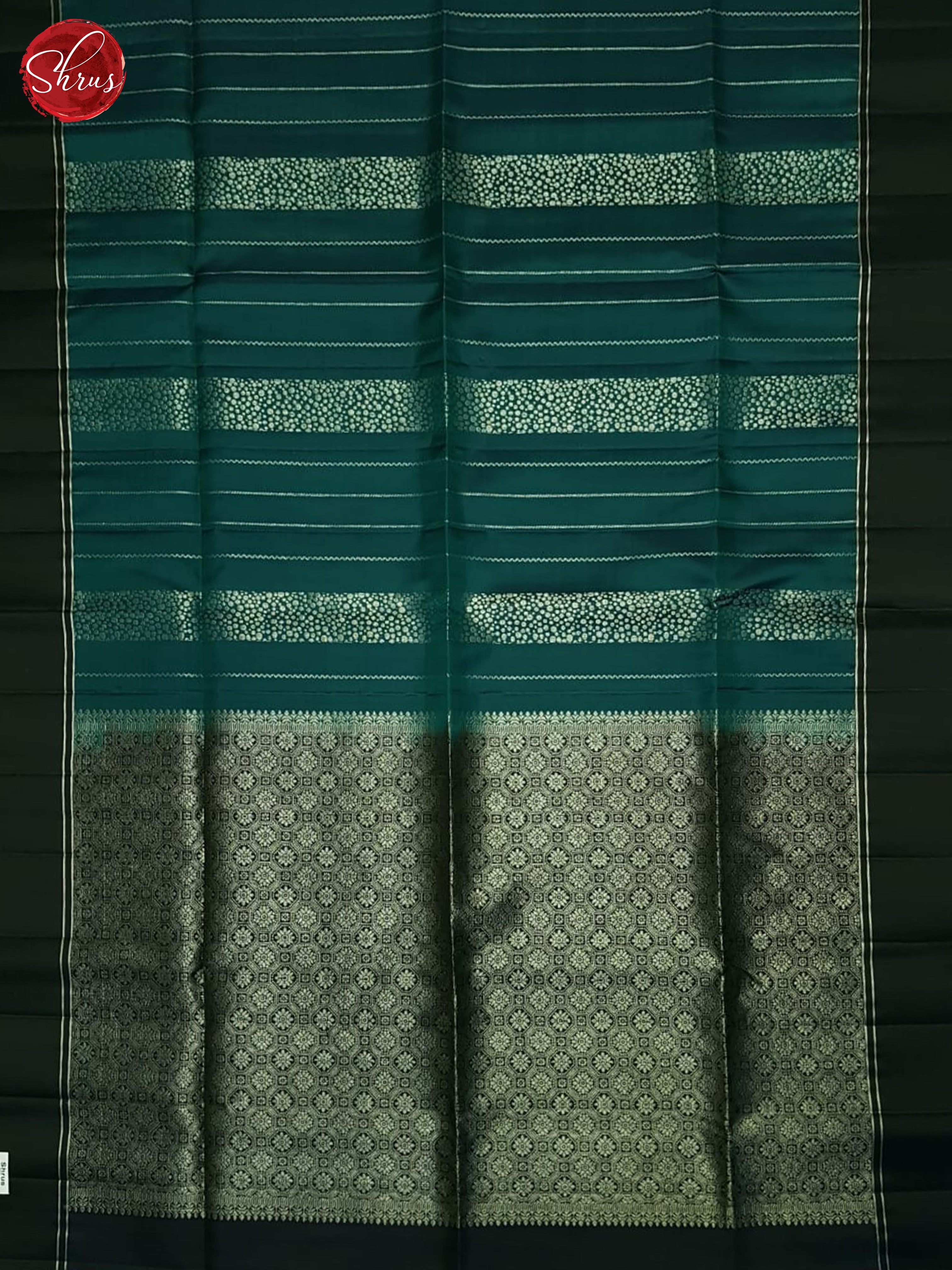German Blue And Blue- Soft Silk Saree - Shop on ShrusEternity.com