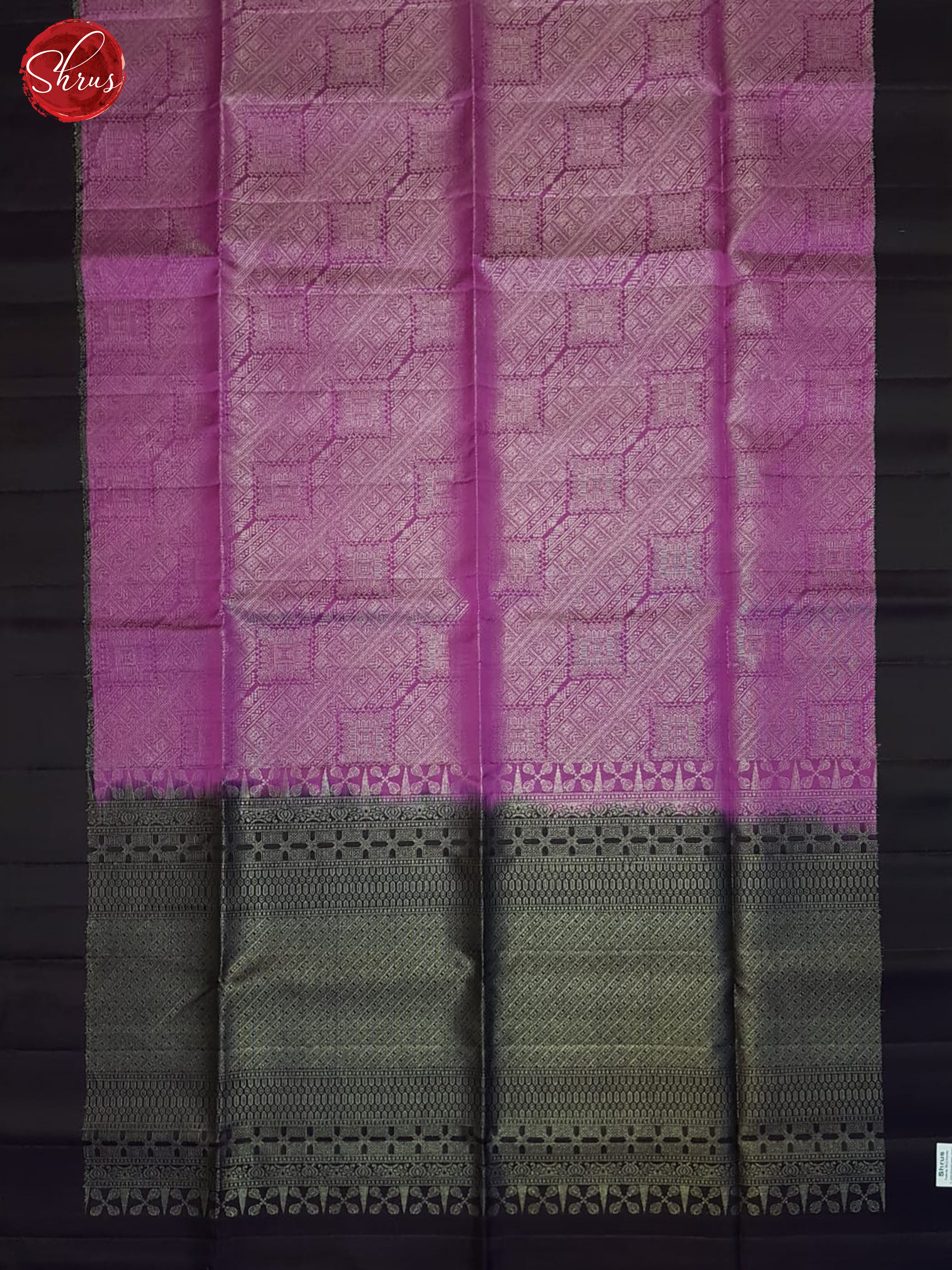 Pink And Deep Wine- Soft Silk Saree - Shop on ShrusEternity.com