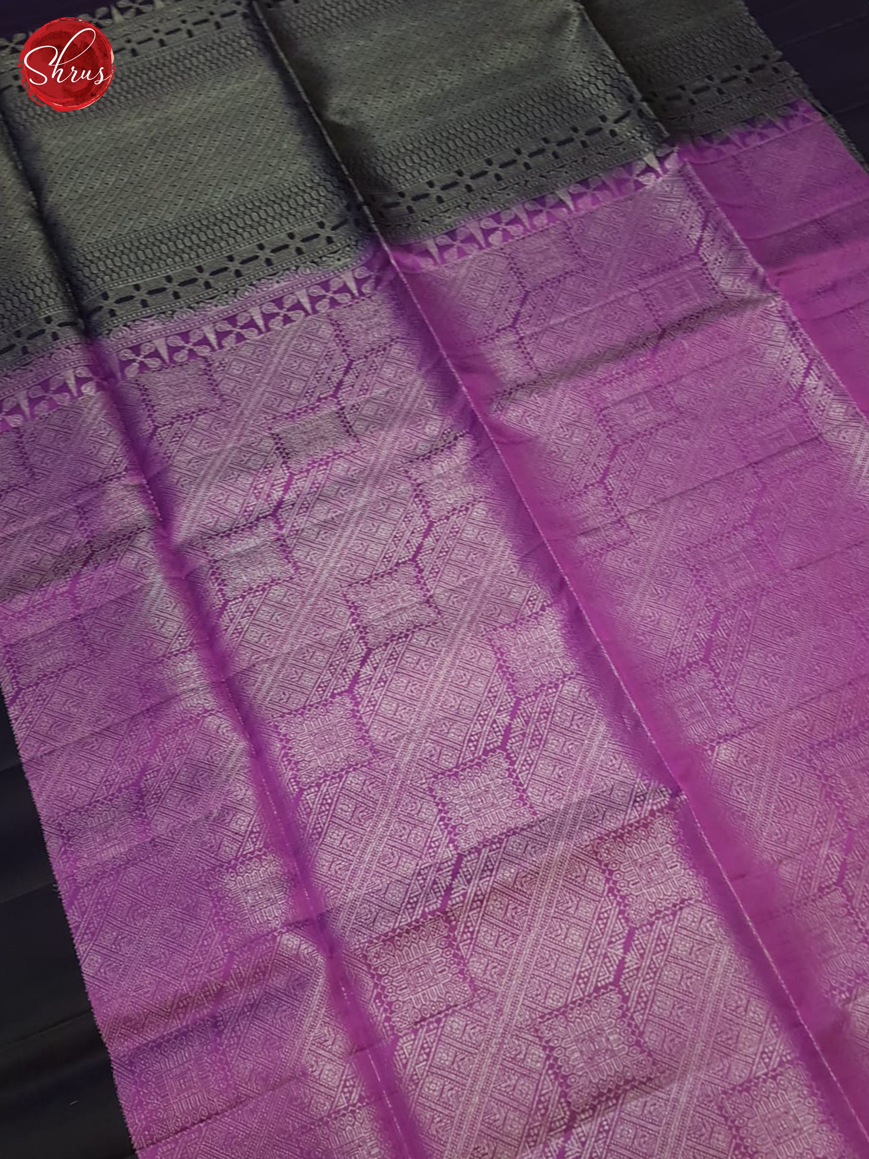 Pink And Deep Wine- Soft Silk Saree - Shop on ShrusEternity.com