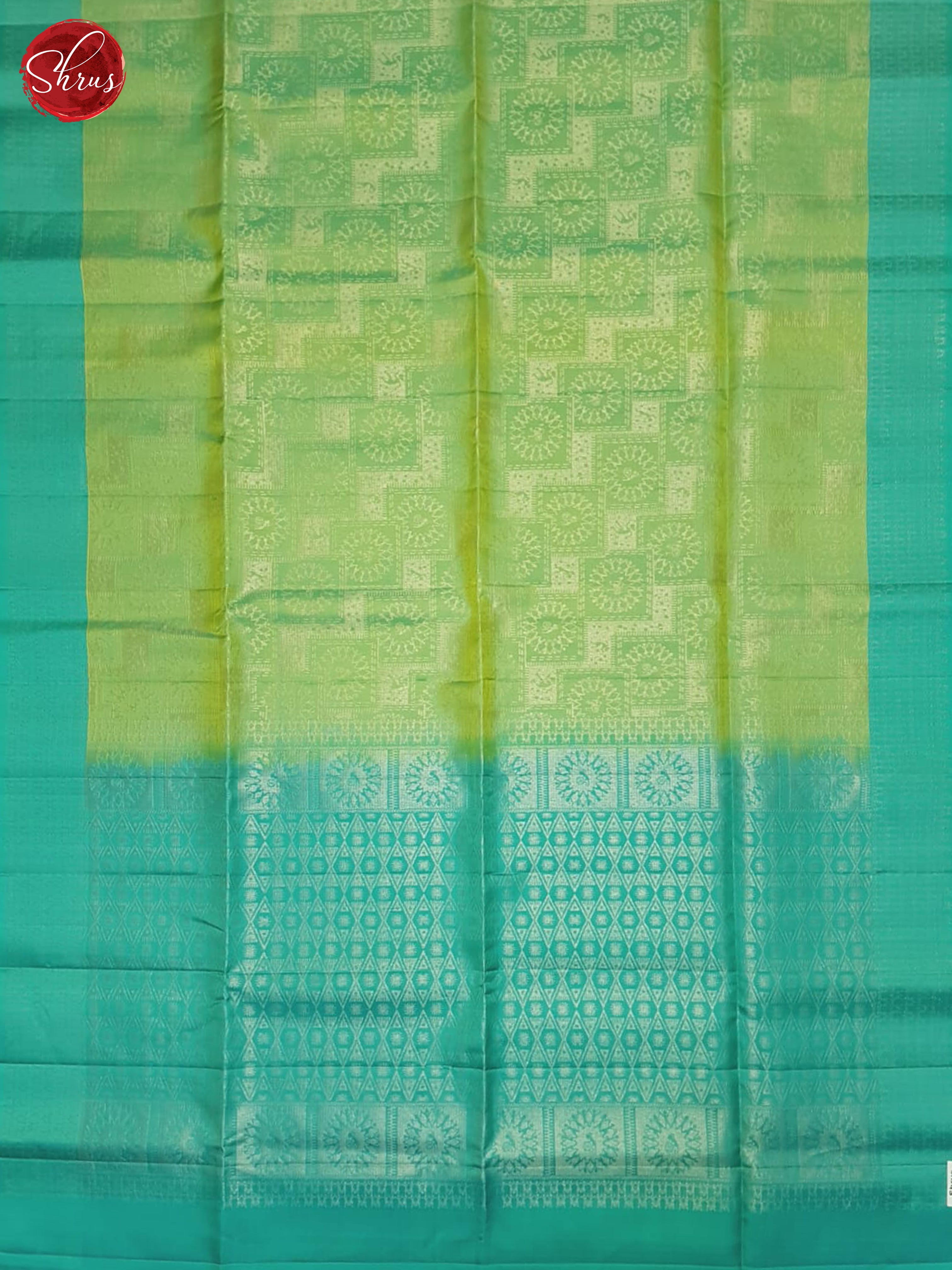 Green And Blue- Soft Silk Saree - Shop on ShrusEternity.com