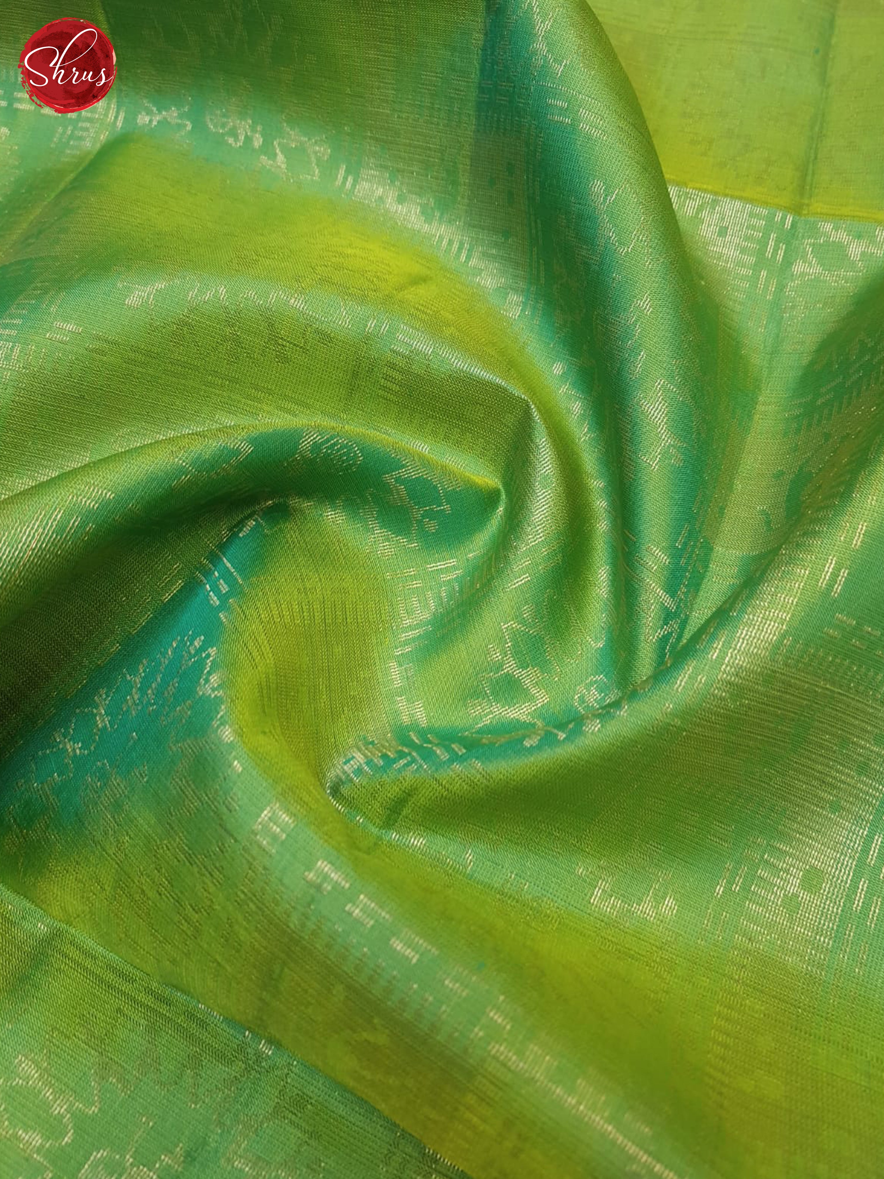 Green And Blue- Soft Silk Saree - Shop on ShrusEternity.com