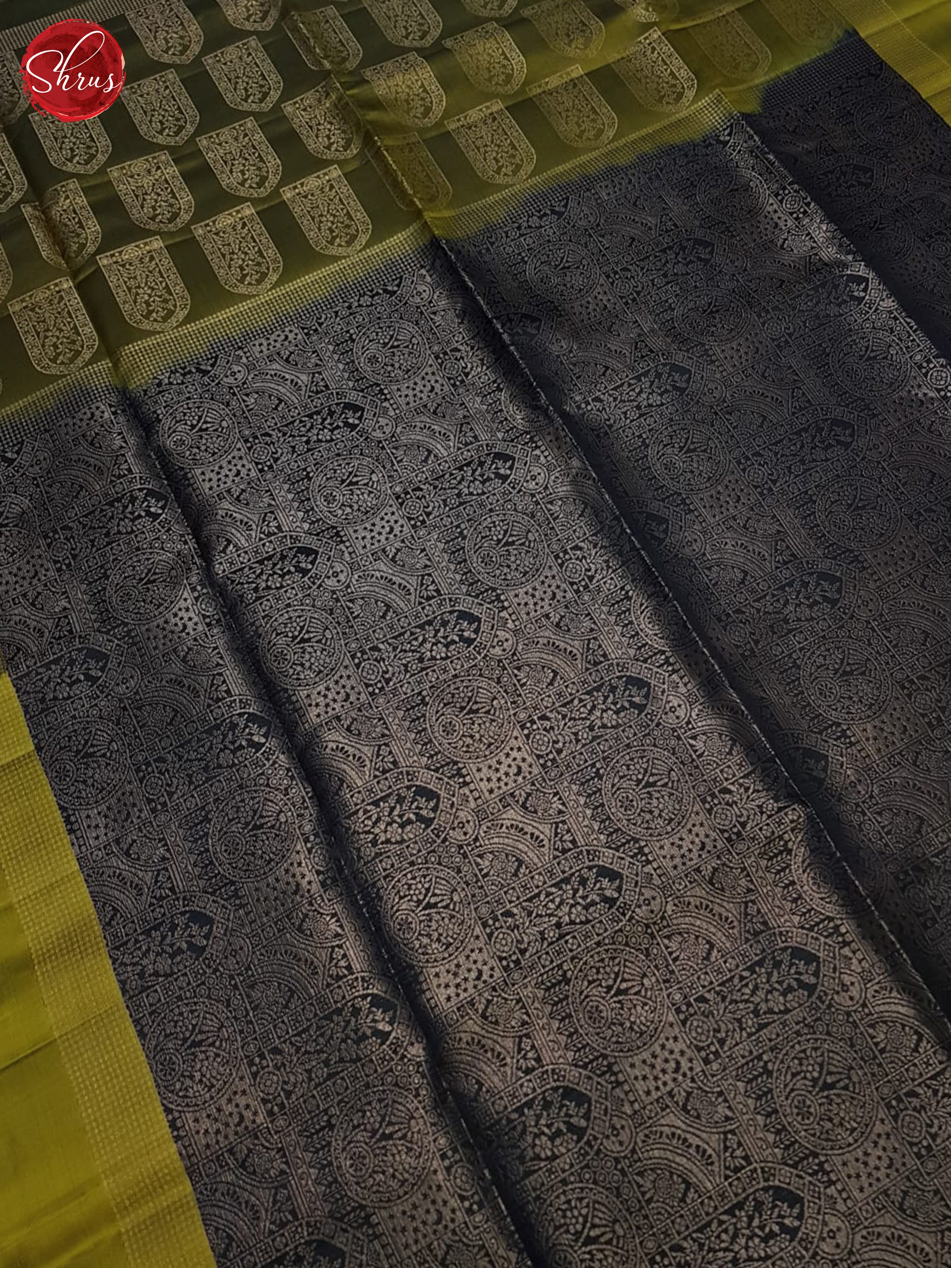 Blue And Green- Soft Silk Saree - Shop on ShrusEternity.com