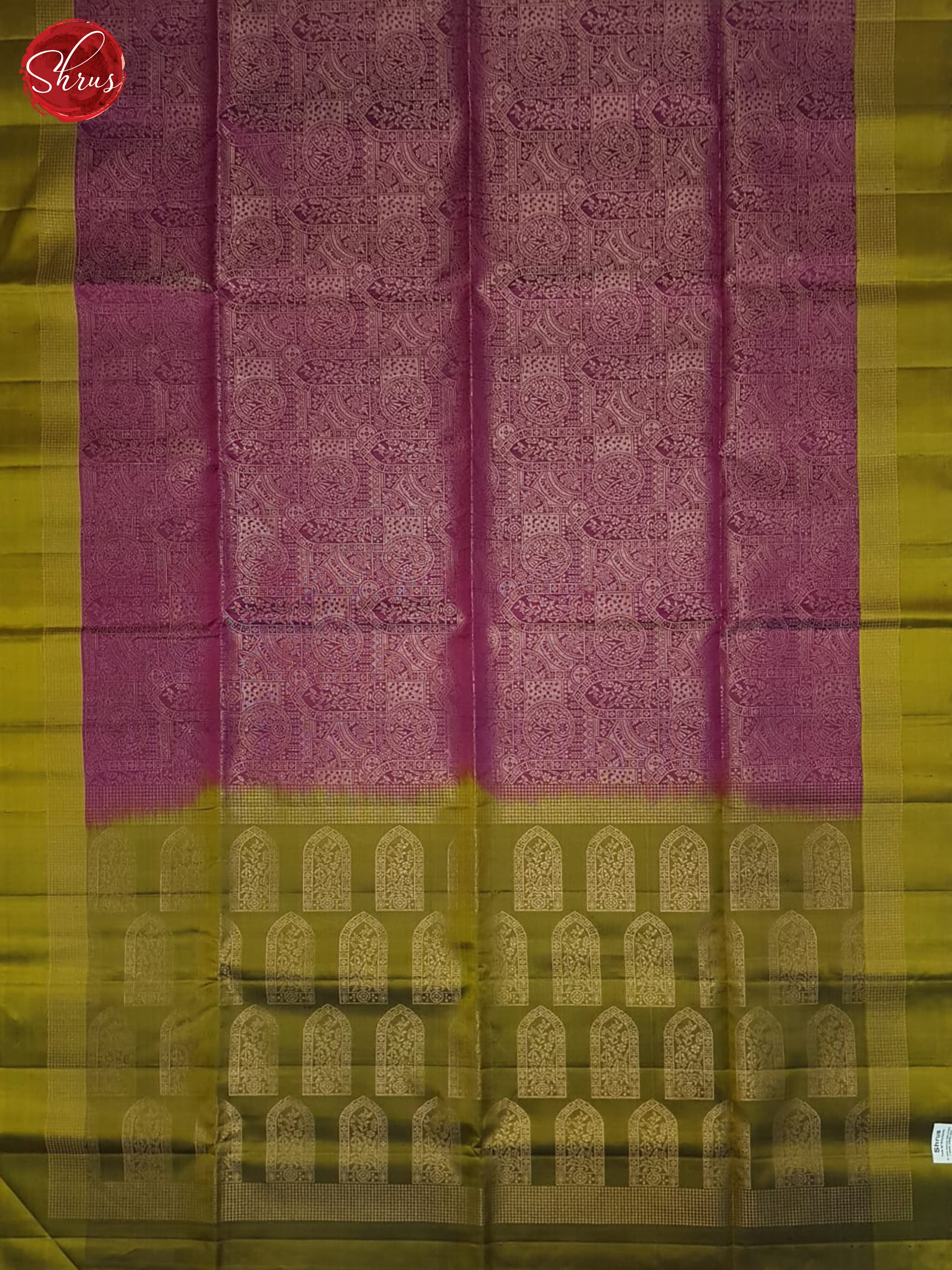 Majenta Pink And Green- Soft Silk Saree - Shop on ShrusEternity.com