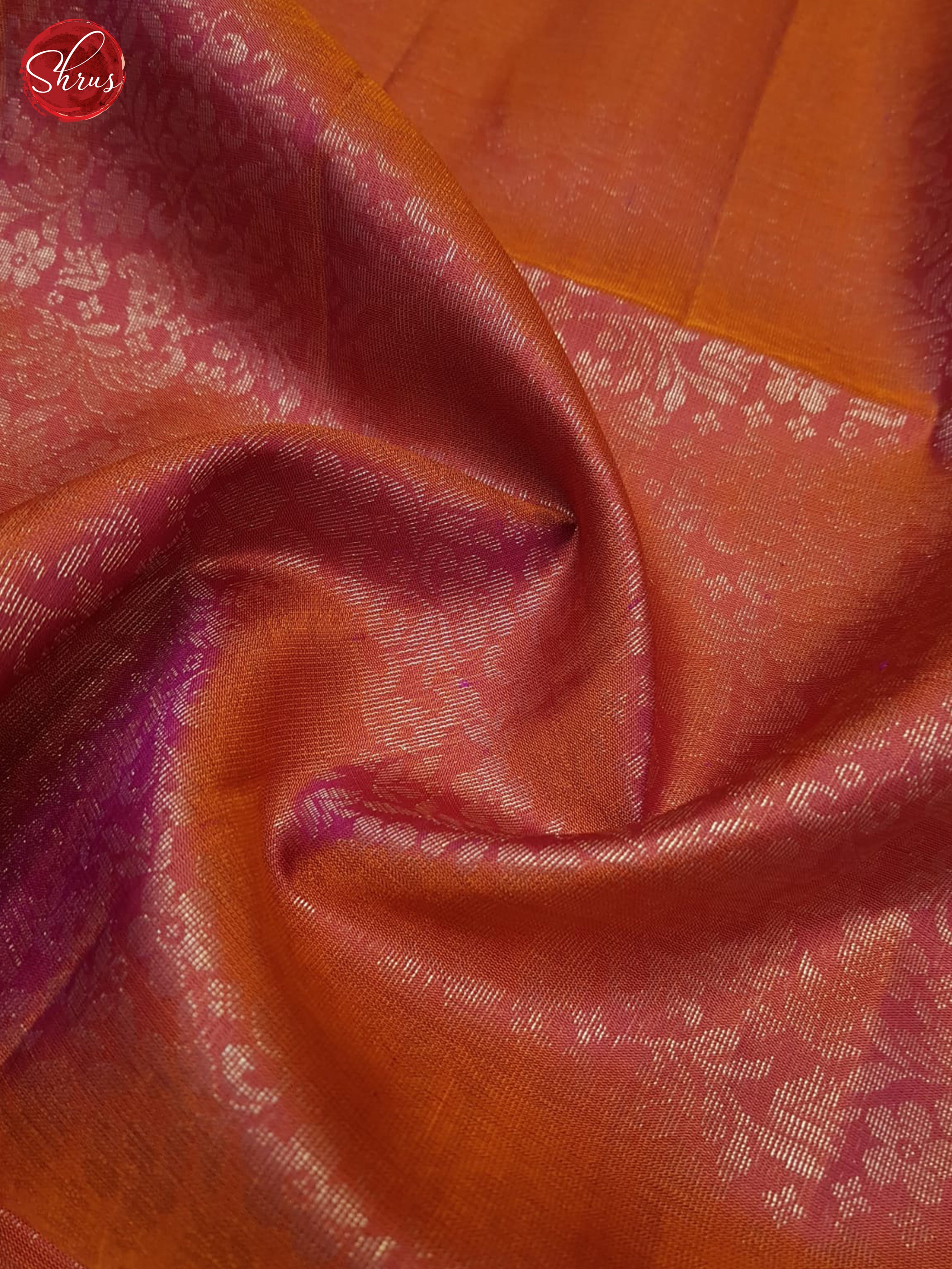 Orange And Pink- Soft Silk Saree - Shop on ShrusEternity.com