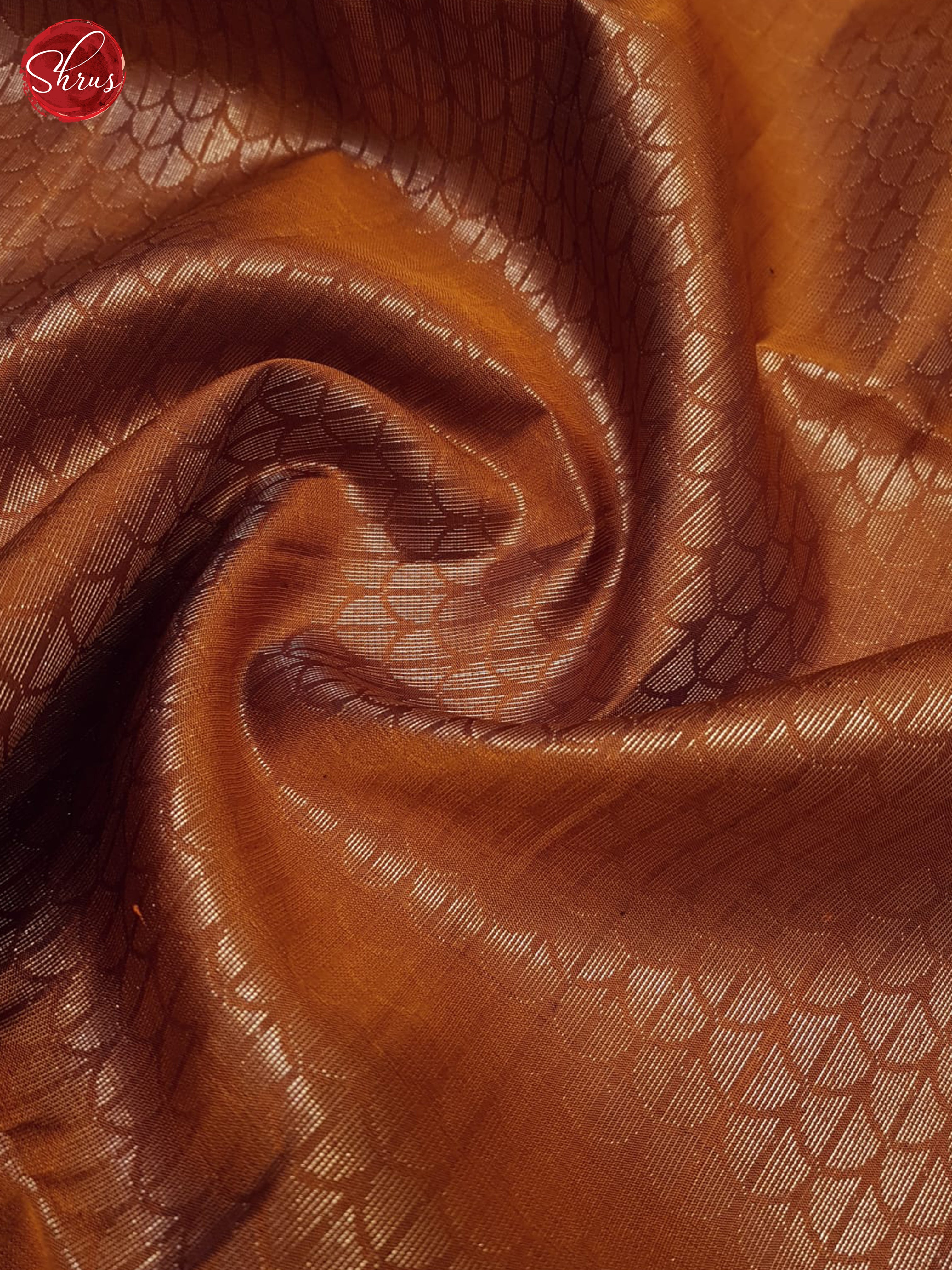 Brick And Green- Soft Silk Saree - Shop on ShrusEternity.com