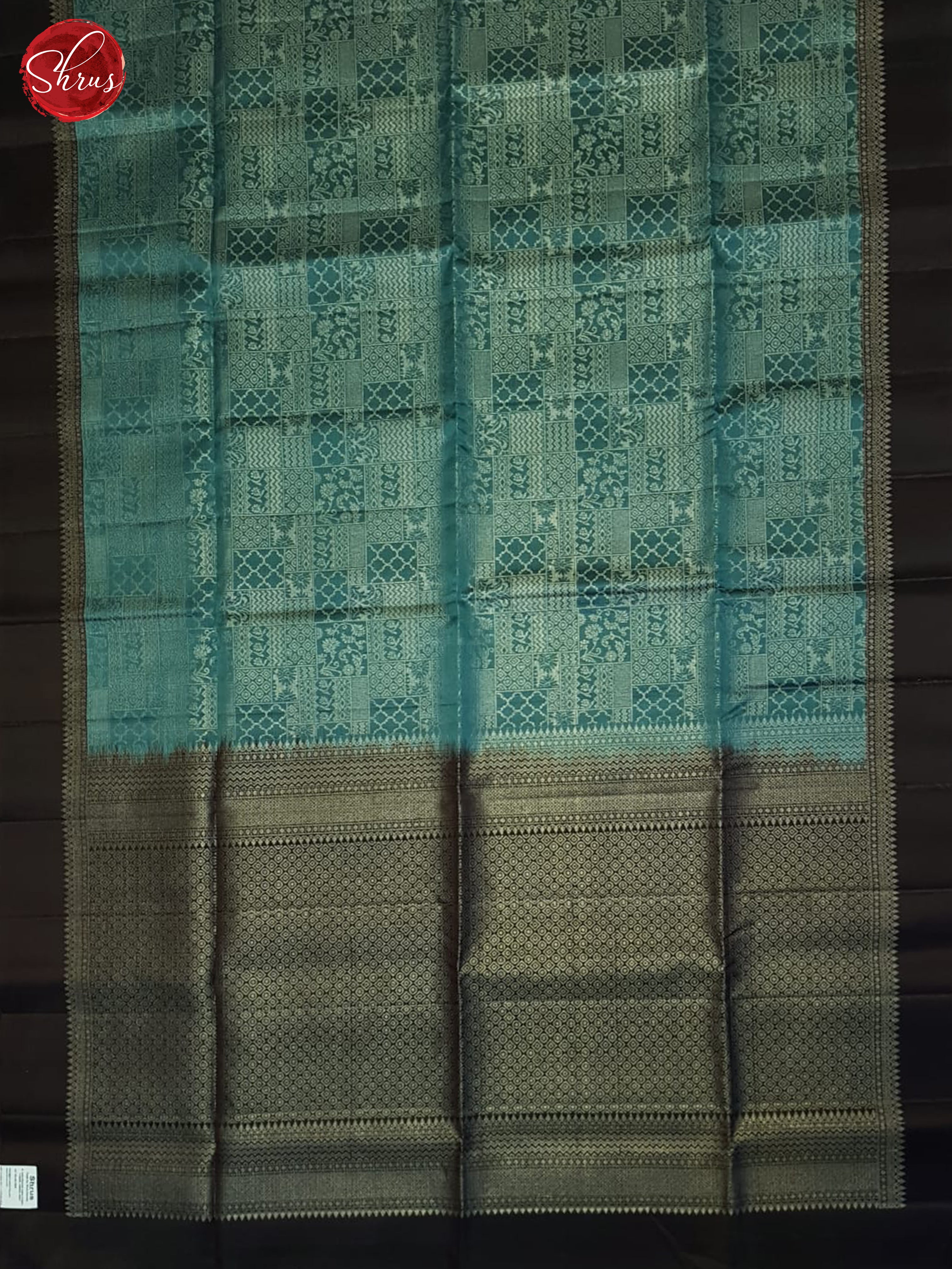 Blue And Brown- Soft Silk Saree - Shop on ShrusEternity.com