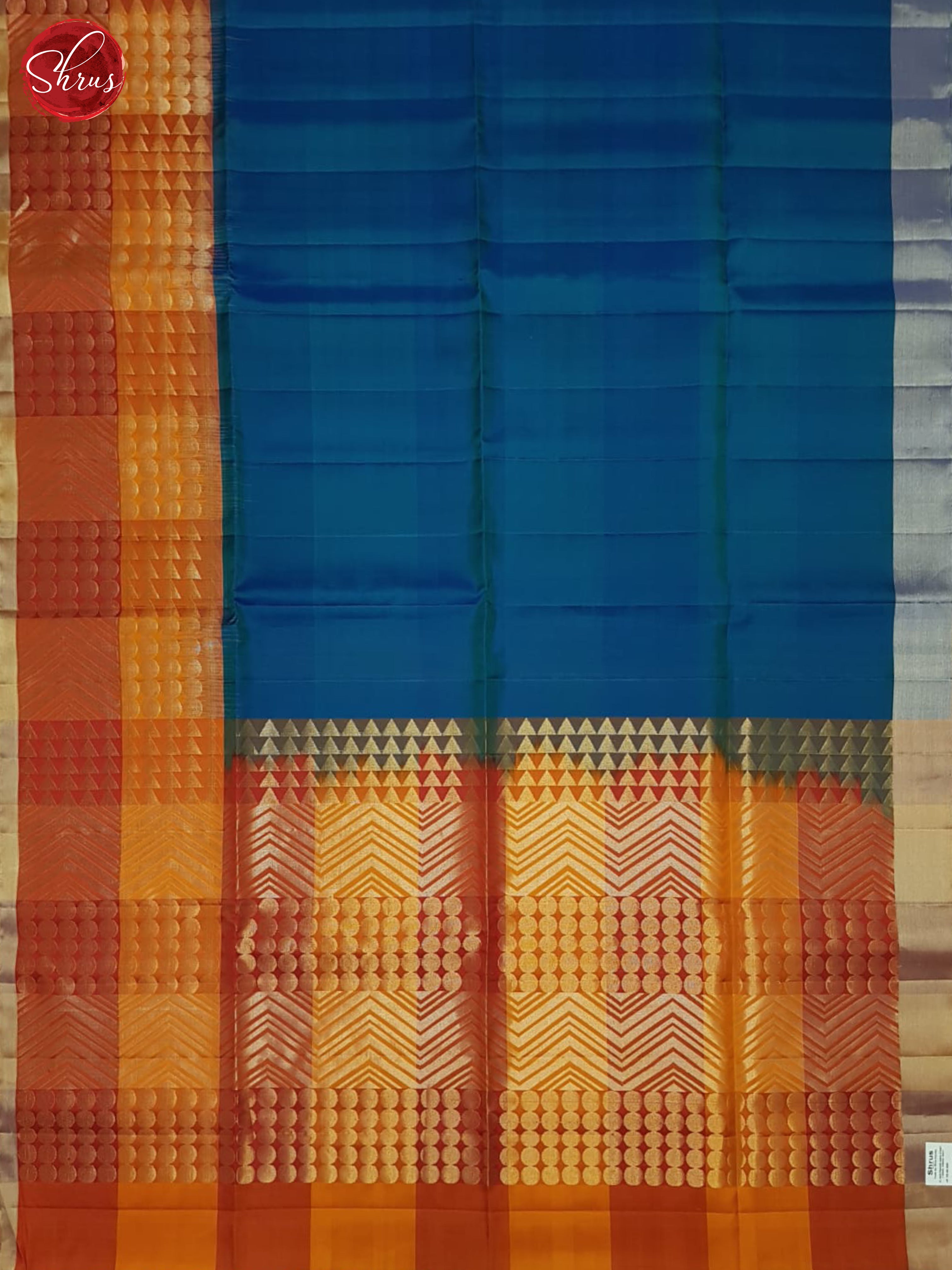 Blue And Red- Soft Silk Saree - Shop on ShrusEternity.com