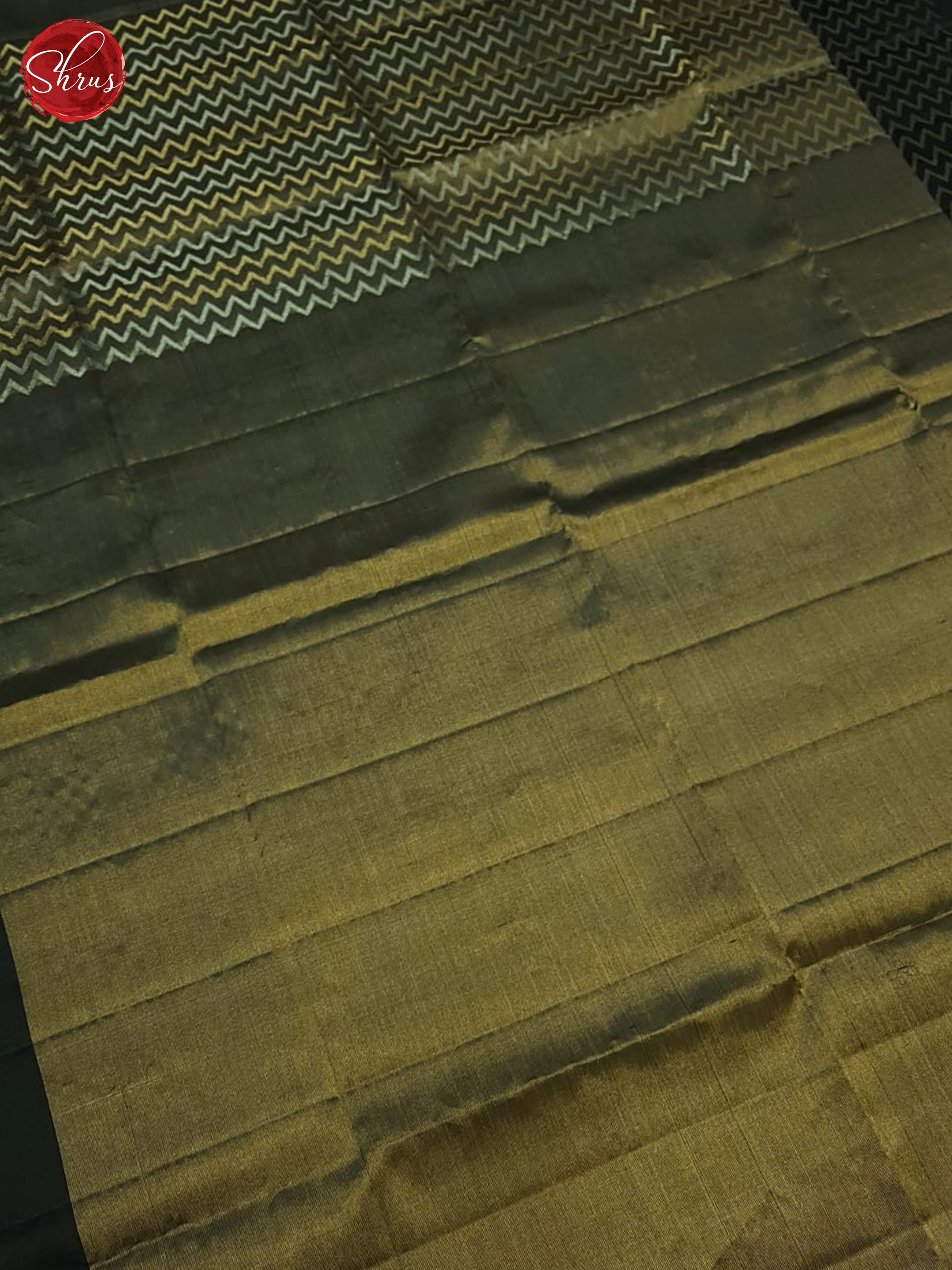 Gold And Black- Soft Silk Saree - Shop on ShrusEternity.com