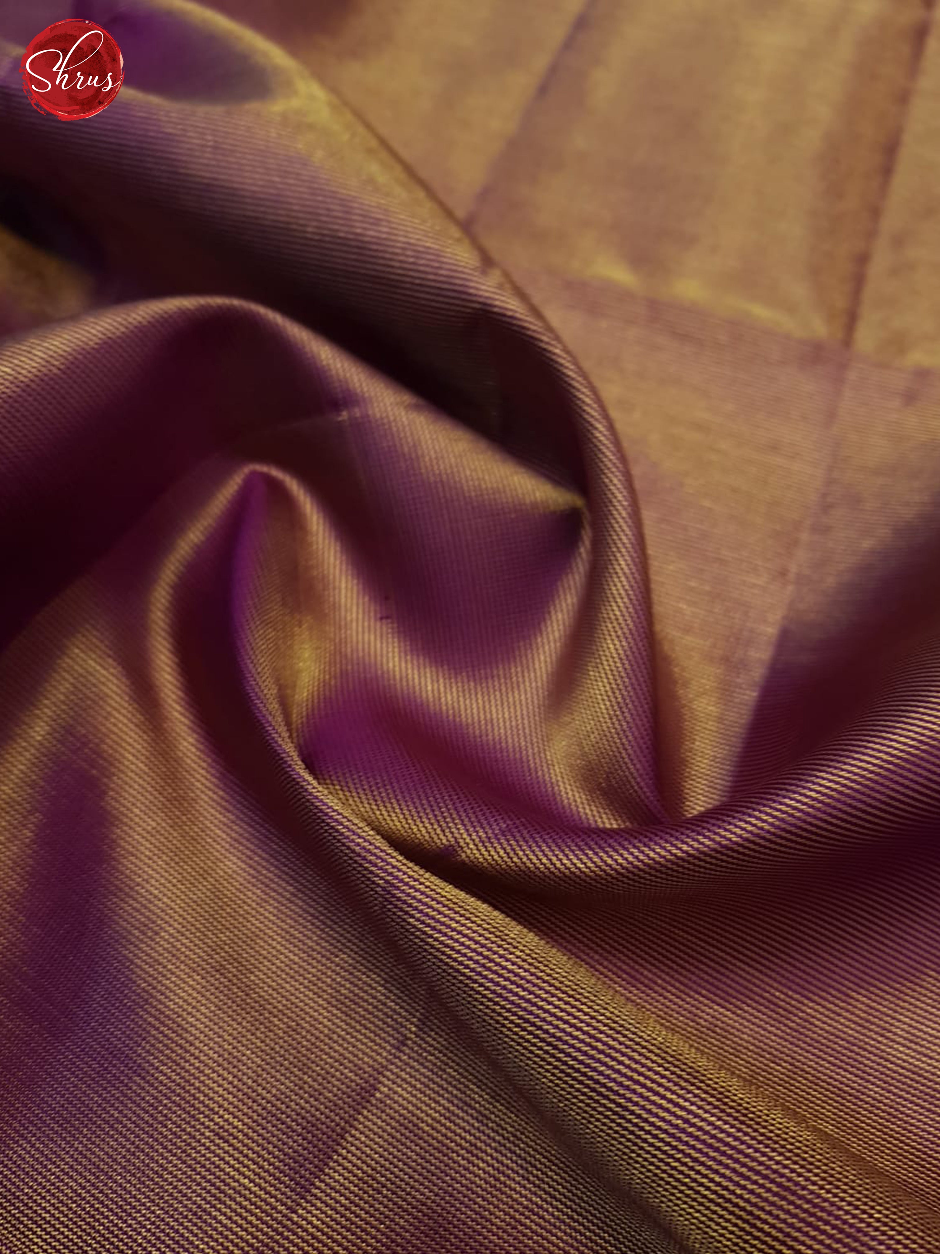 Gold Shaded Purple- Soft Silk Saree - Shop on ShrusEternity.com