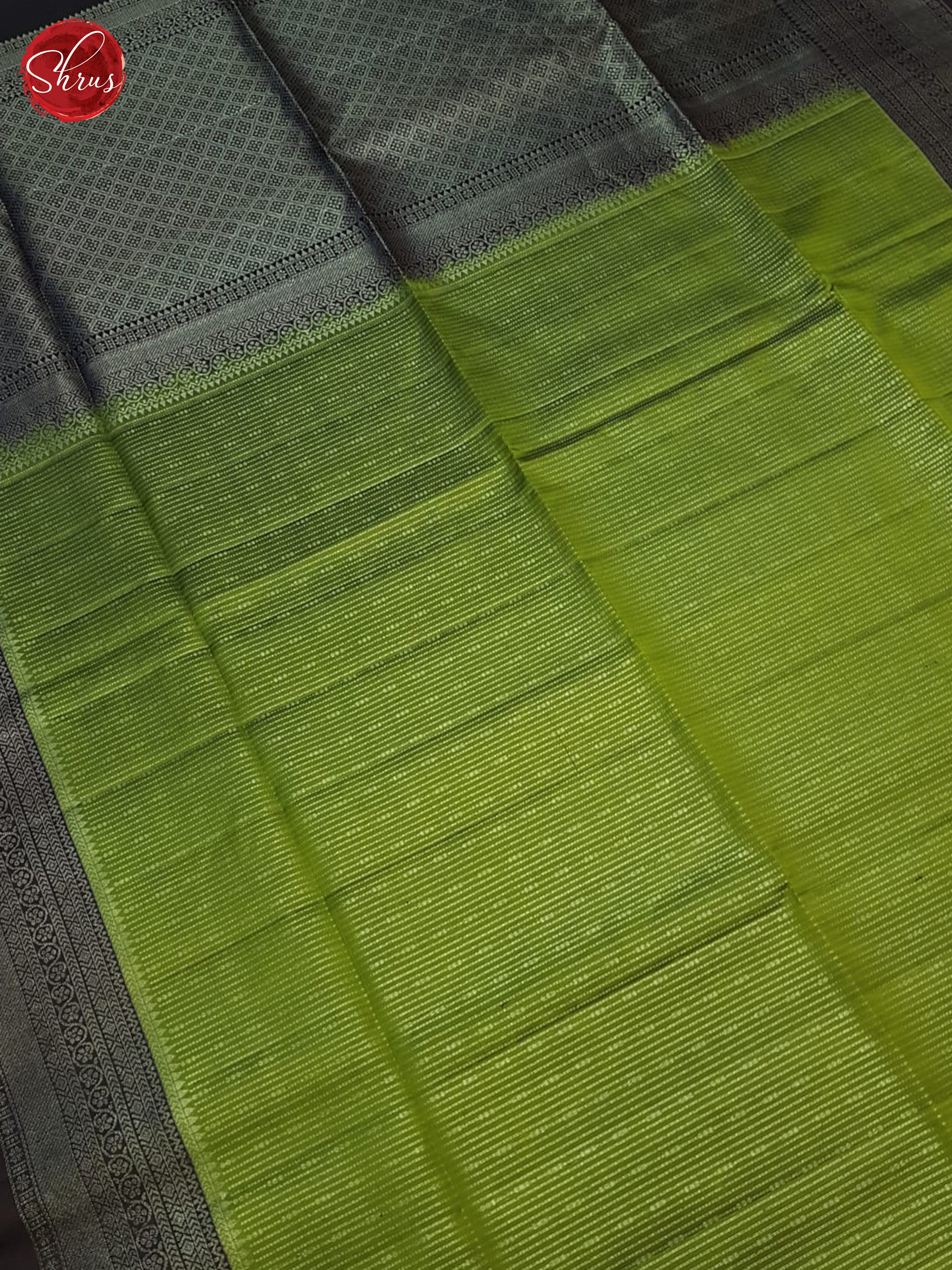 Green And Brown- Soft Silk Saree - Shop on ShrusEternity.com