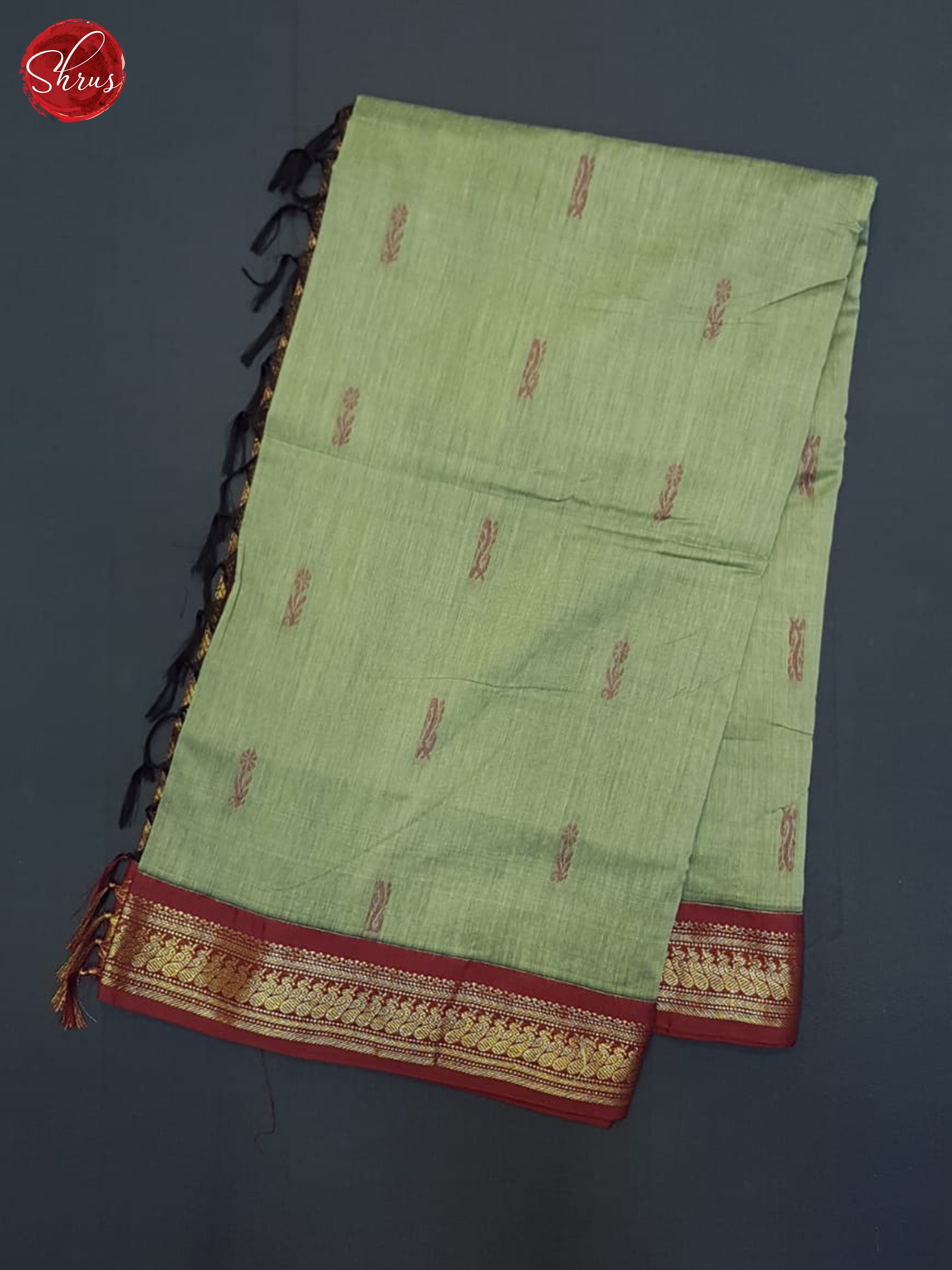Green & Maroon - Kalyani Cotton Saree - Shop on ShrusEternity.com