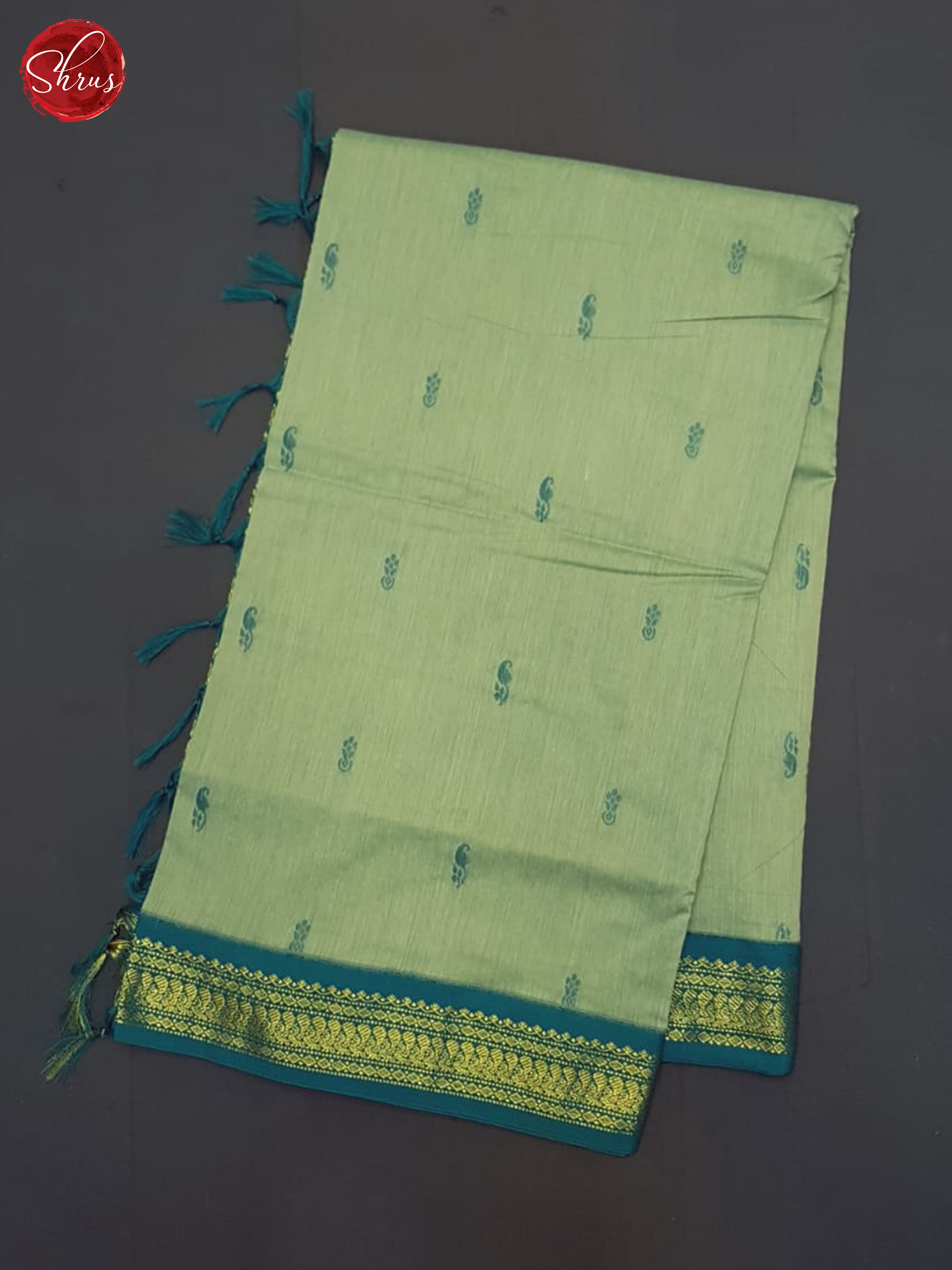 Apple Green & Green - Kalyani Cotton Saree - Shop on ShrusEternity.com