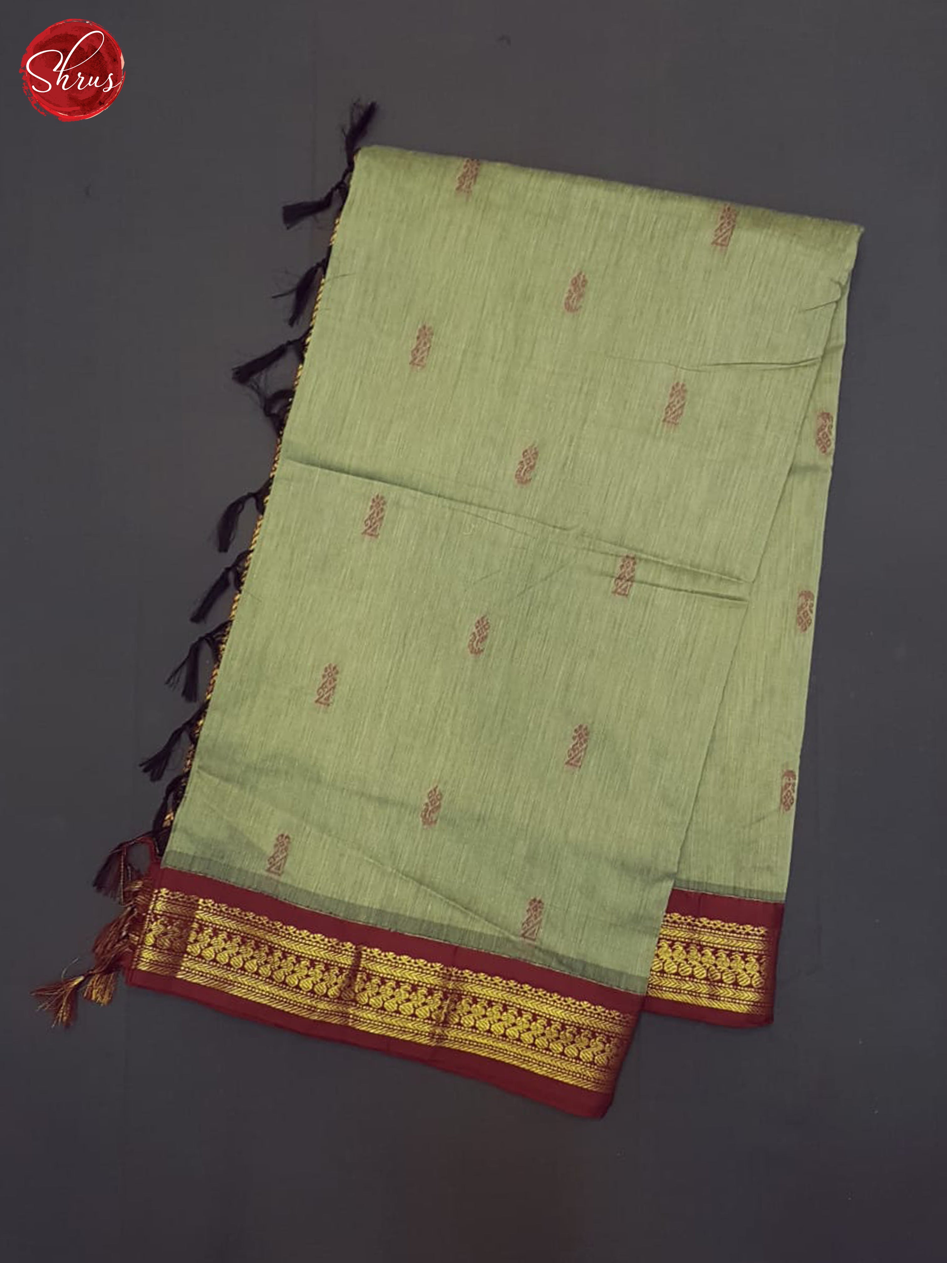Green & Maroon - Kalyani Cotton Saree - Shop on ShrusEternity.com