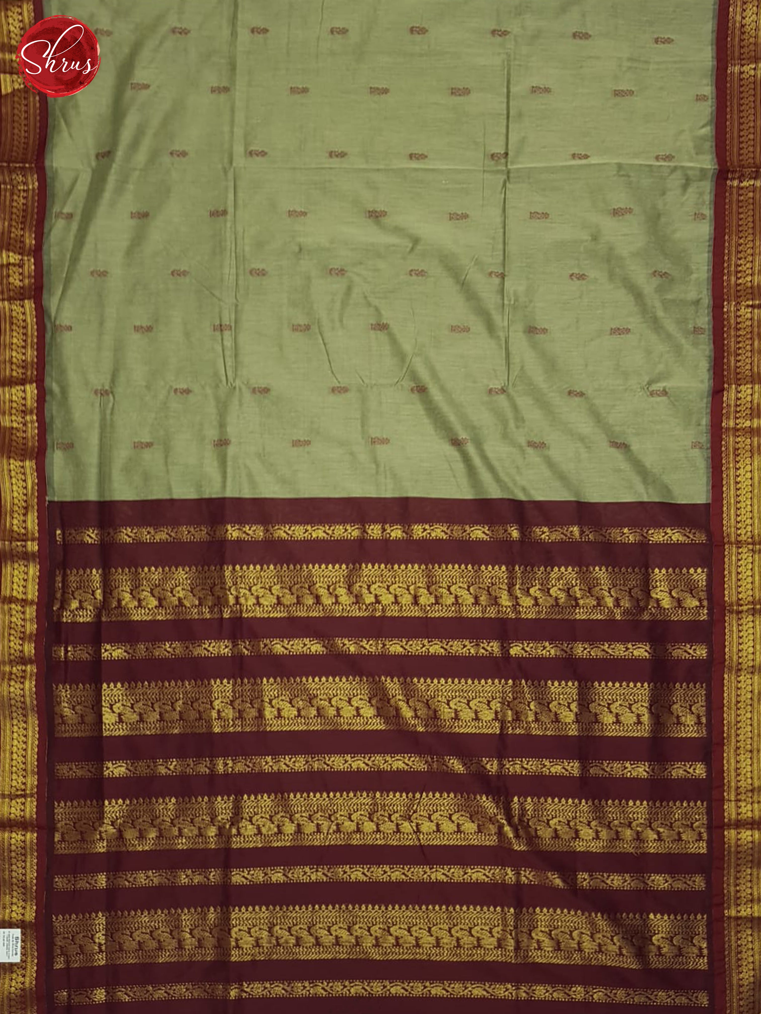Green & Maroon - Kalyani Cotton Saree - Shop on ShrusEternity.com