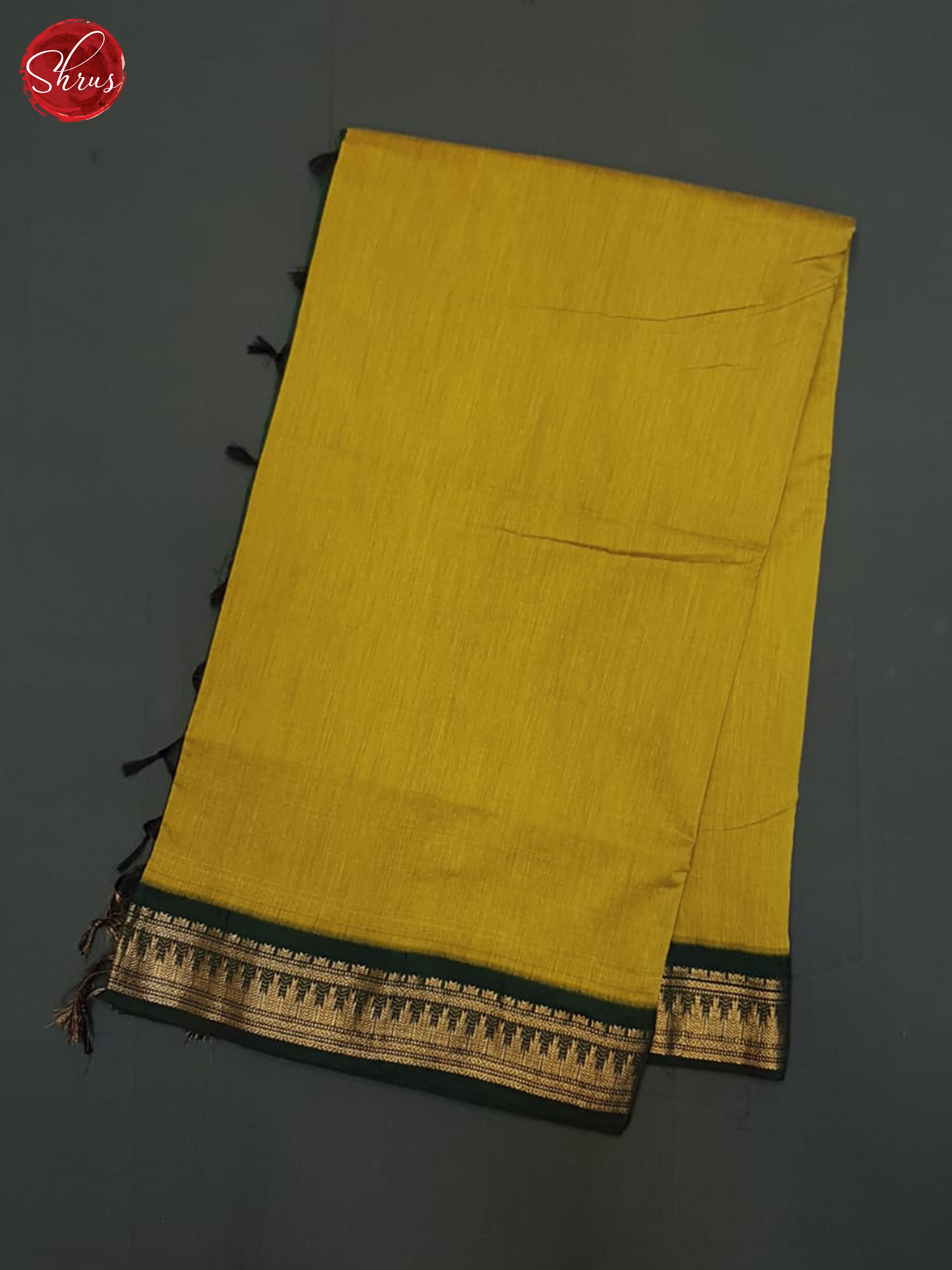 mustard & Green - Kalyani Cotton Saree - Shop on ShrusEternity.com