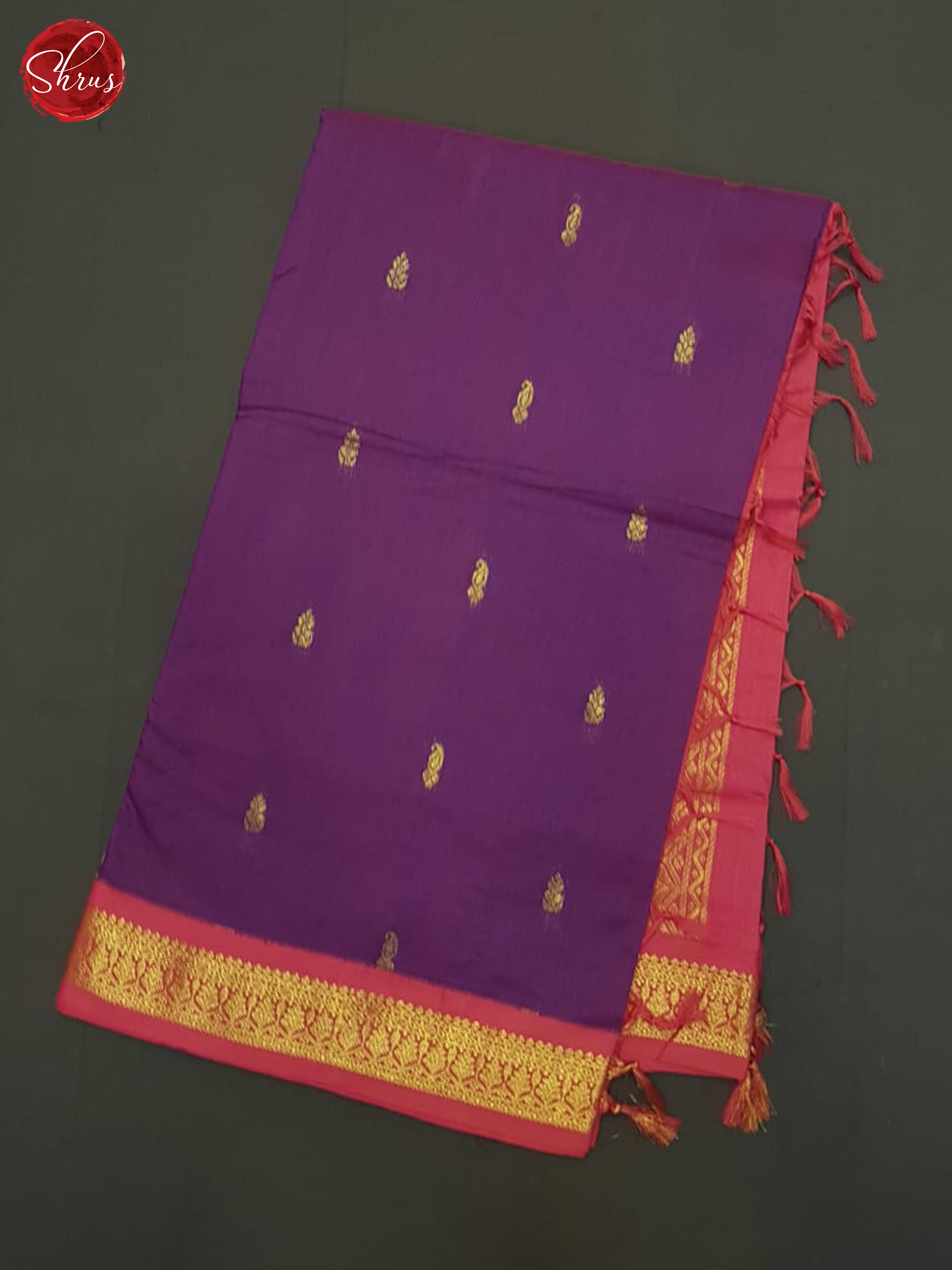Purple & Pink - Kalyani Cotton Saree - Shop on ShrusEternity.com