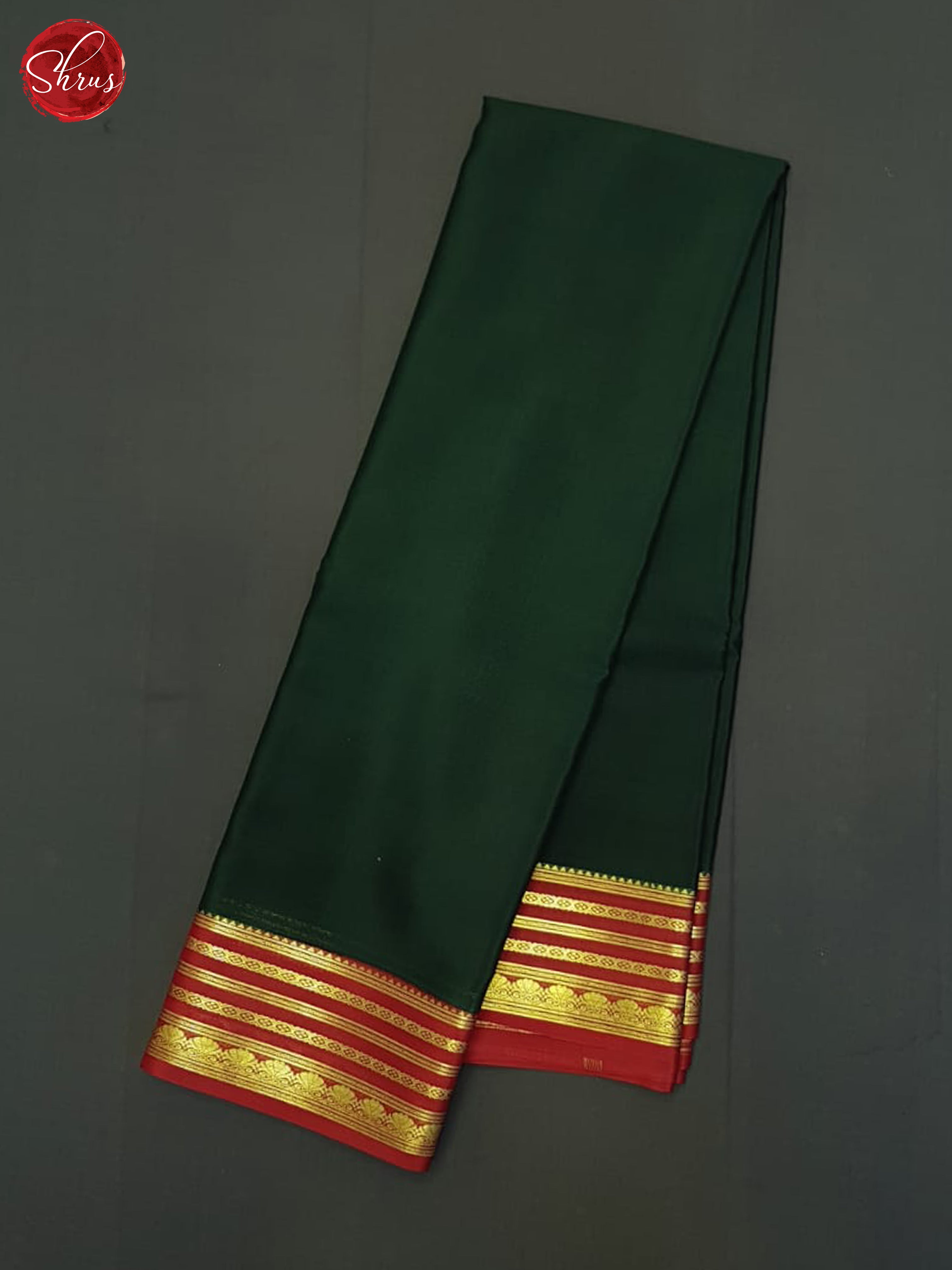 Green And Red- Mysore Silk Saree - Shop on ShrusEternity.com